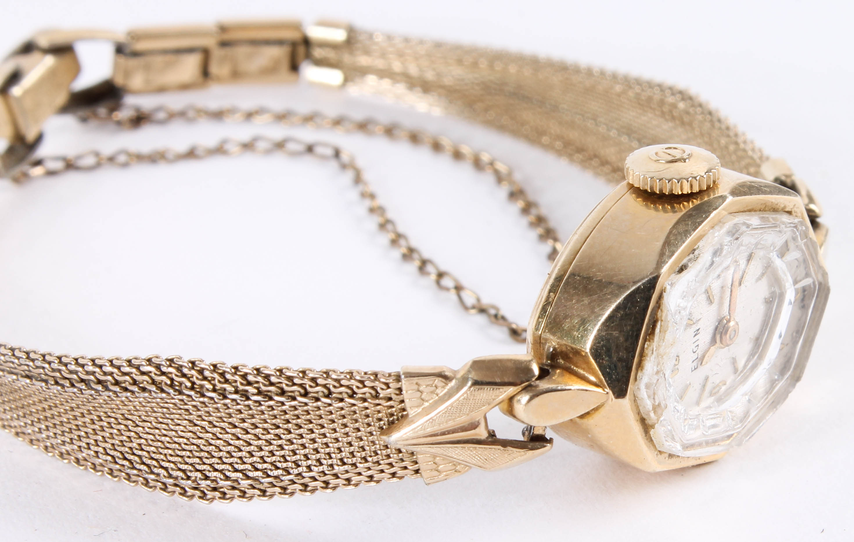 Vintage 14K Yellow Gold Elgin Watch