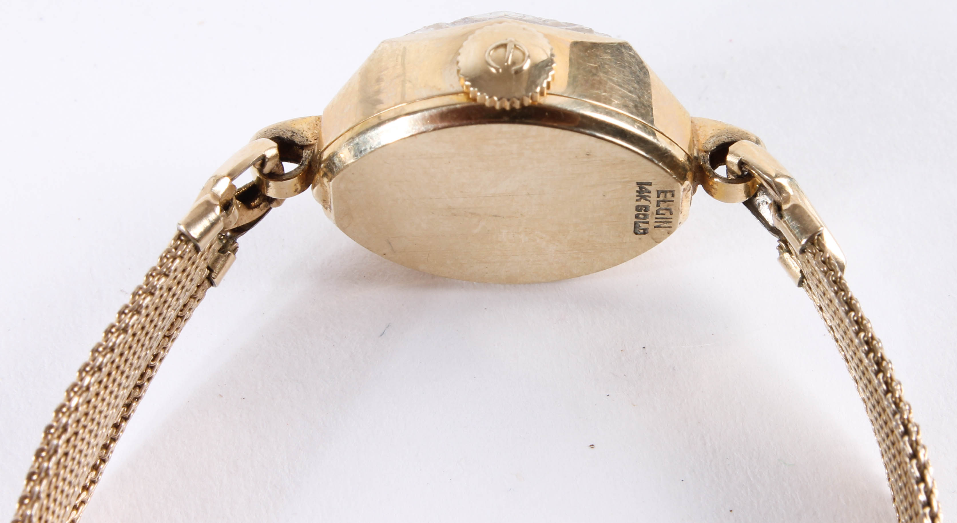 Vintage 14K Yellow Gold Elgin Watch