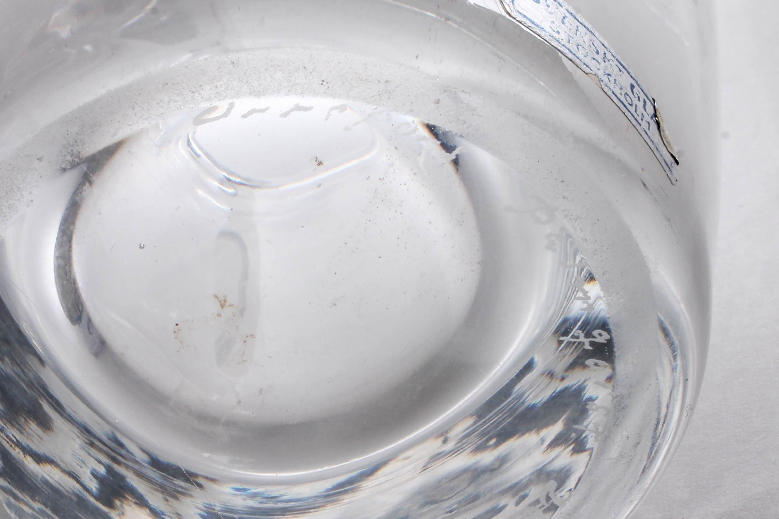 Orrefors Etched Crystal Vase