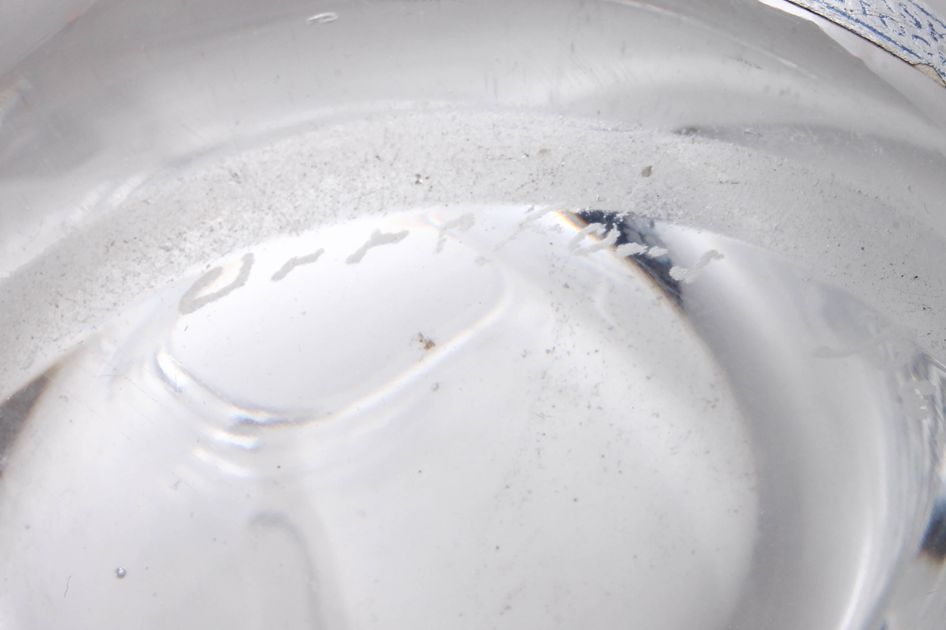 Orrefors Etched Crystal Vase