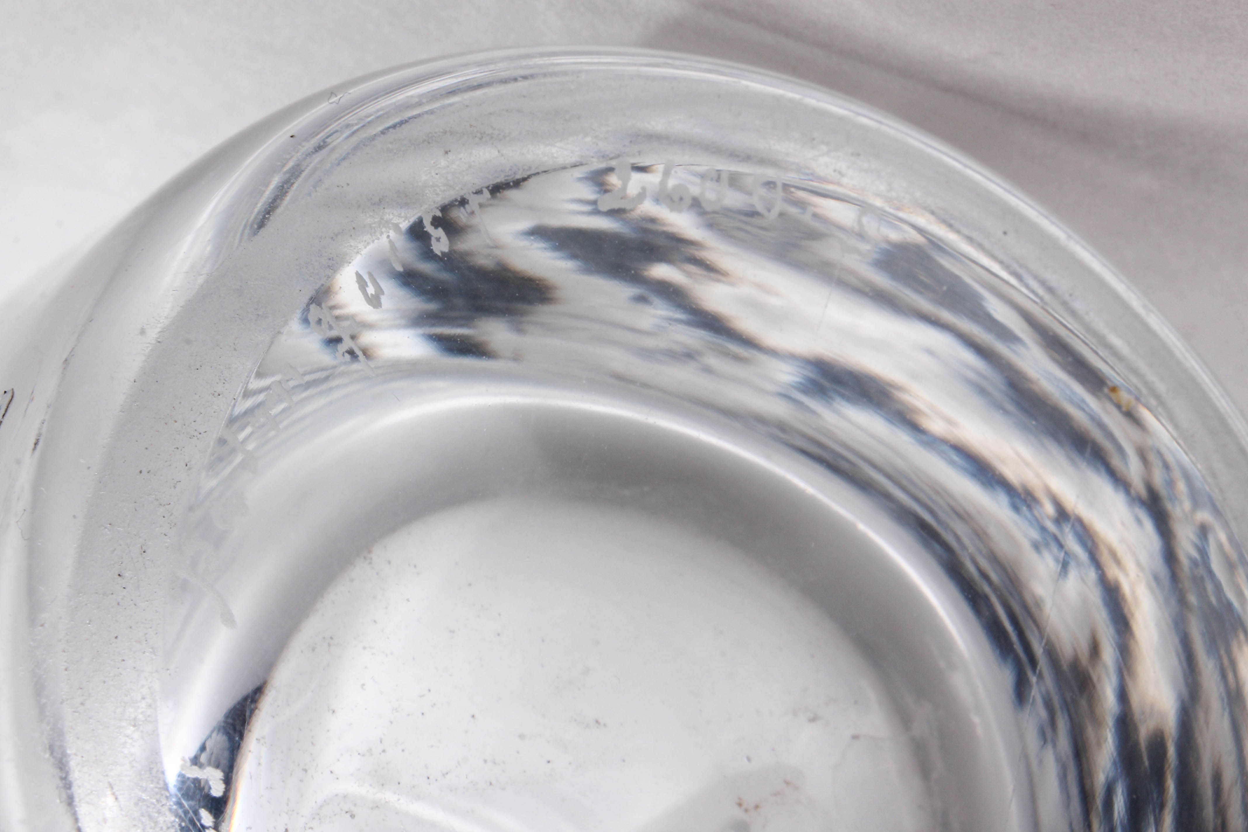 Orrefors Etched Crystal Vase