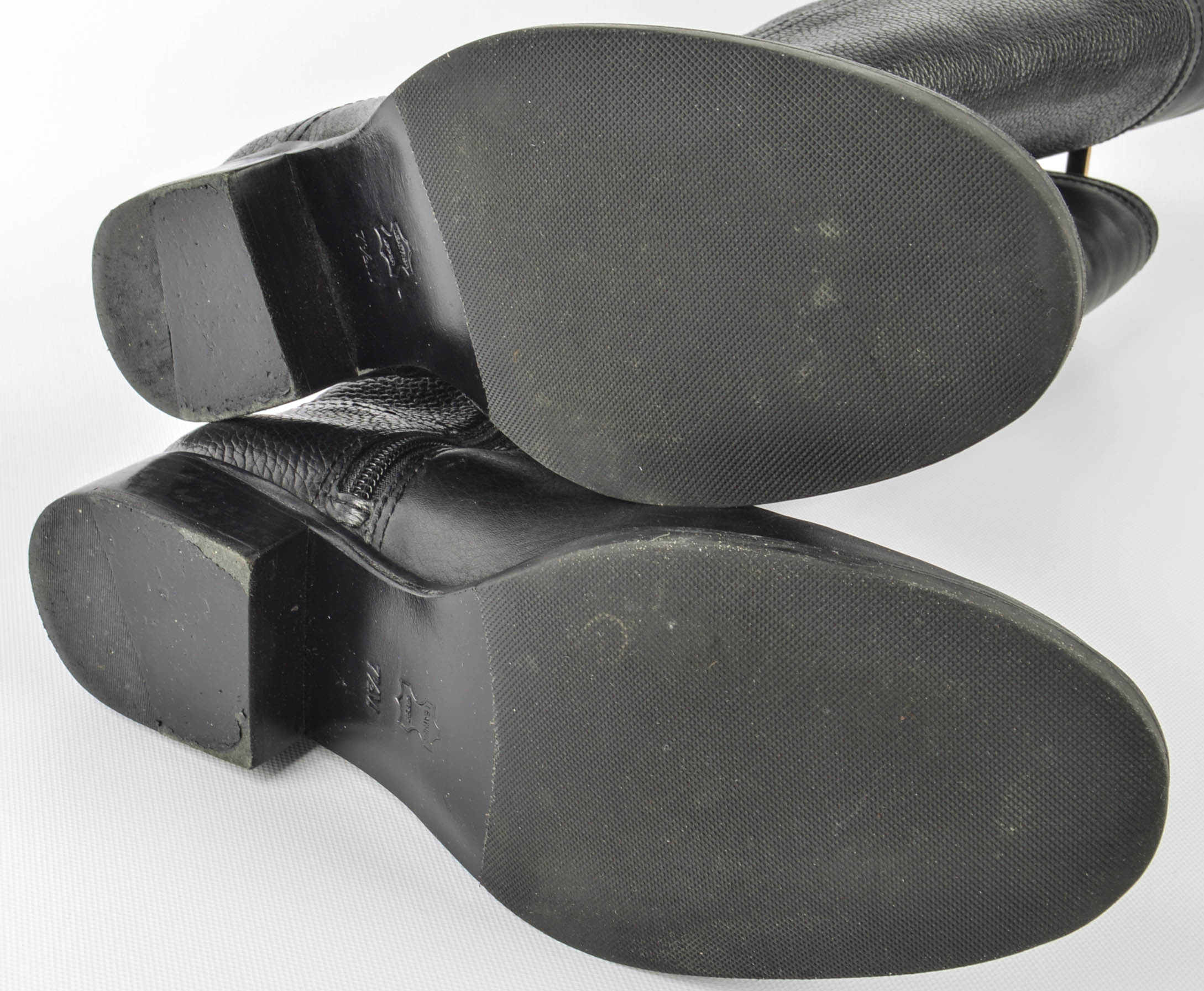 Tory Burch Black Leather Julian Riding Boots