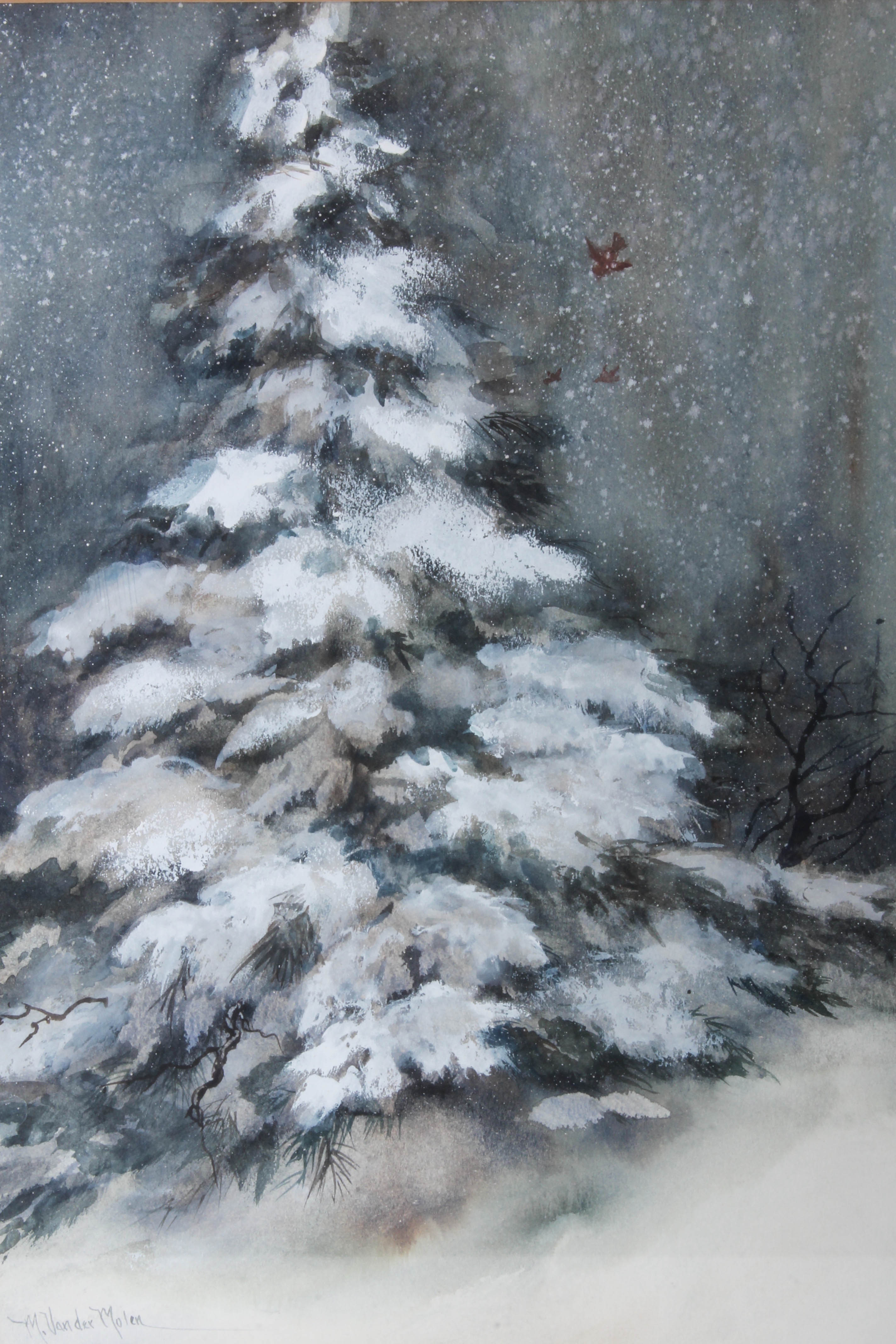 Mary Vander Molen Watercolor of a Tree