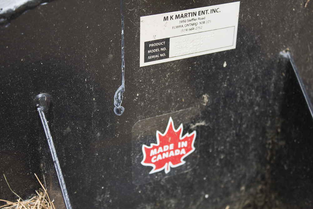 Rear Mounted Snow Blower Attachment