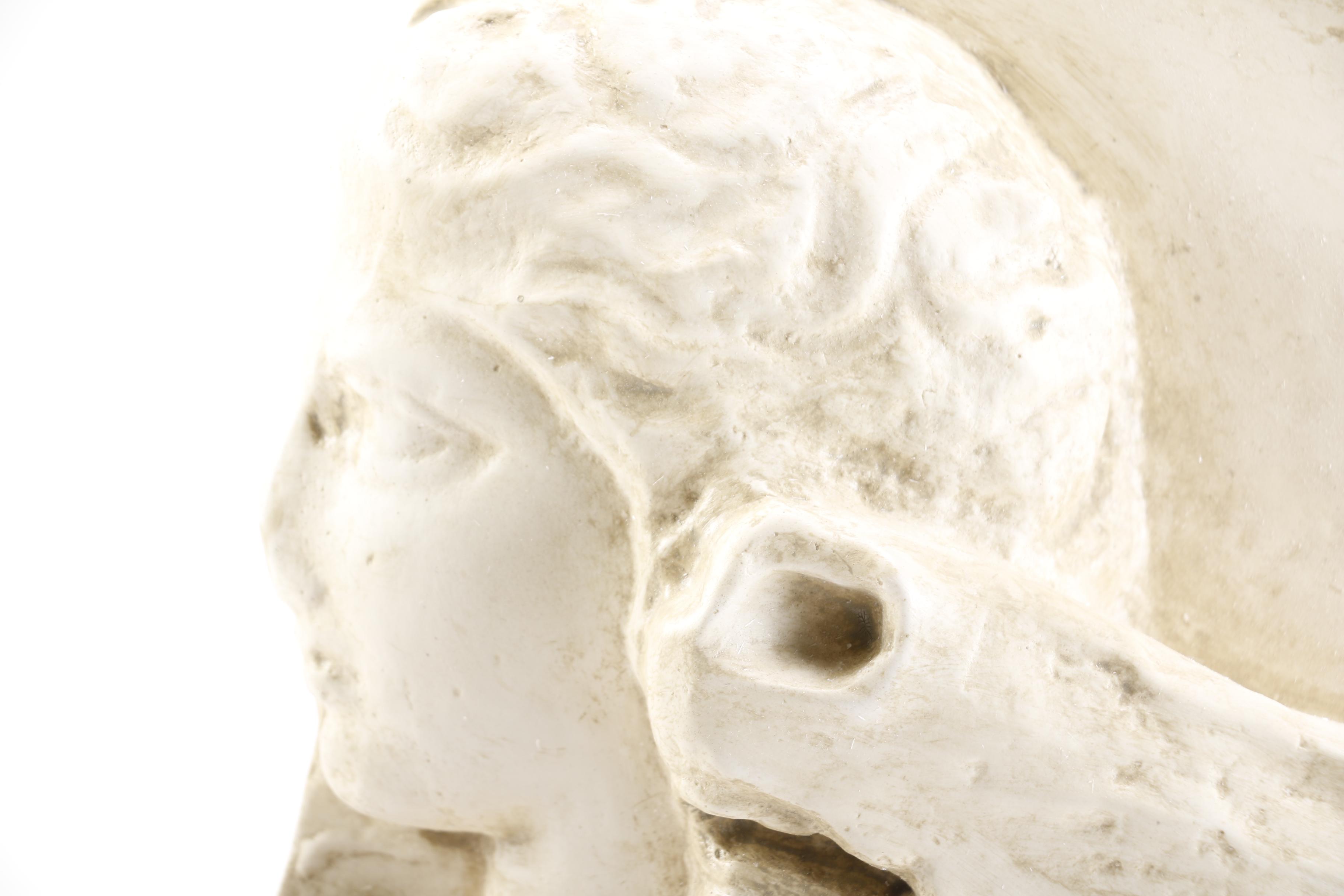 Classical Reproduction Relief of Man and Horse