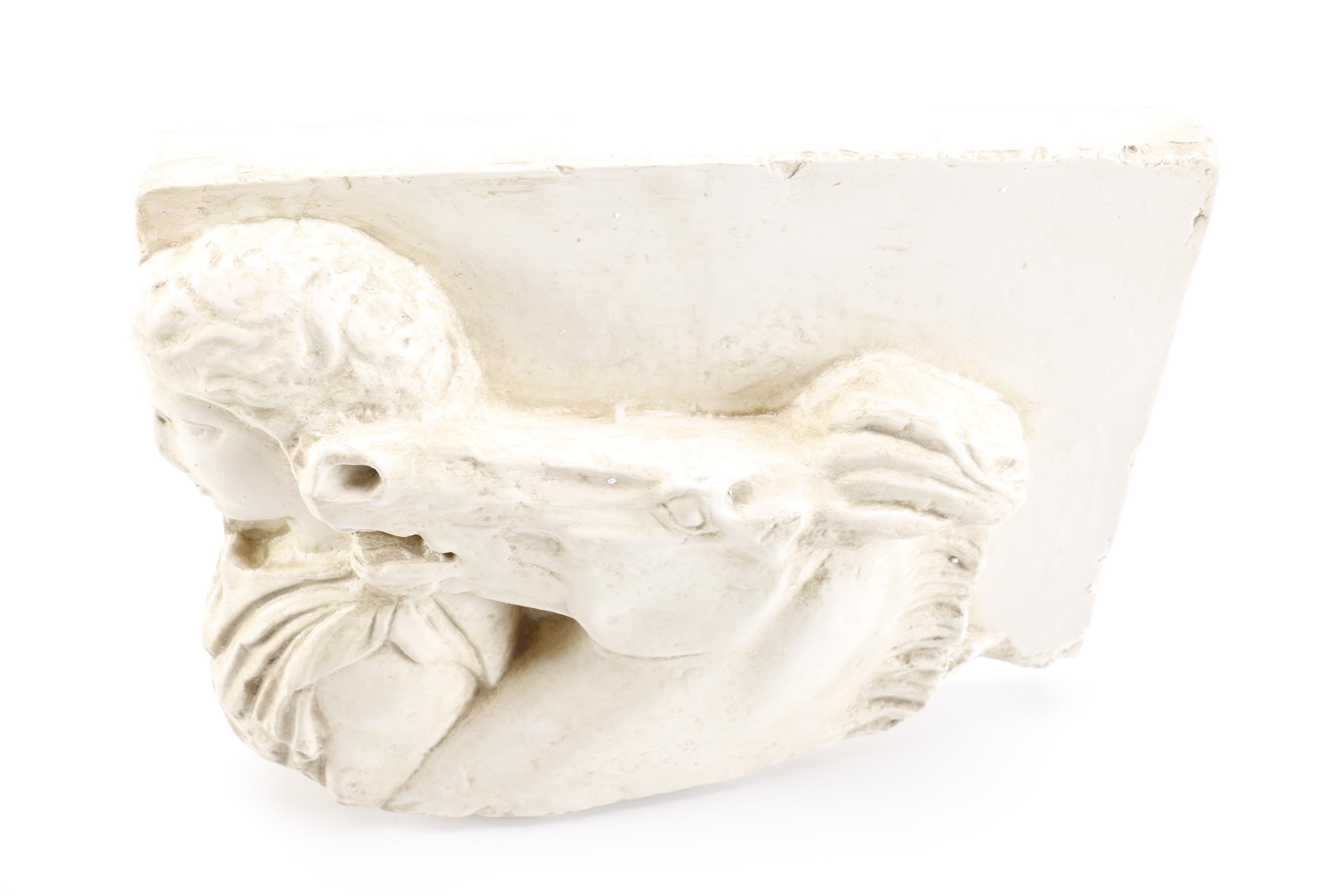 Classical Reproduction Relief of Man and Horse