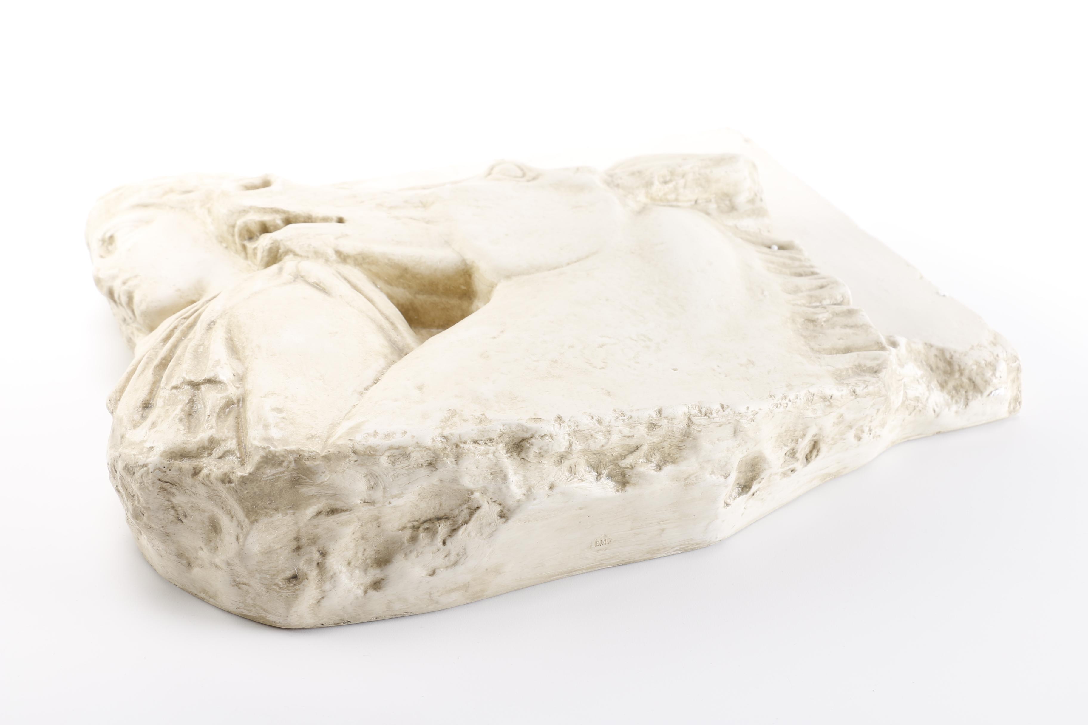 Classical Reproduction Relief of Man and Horse