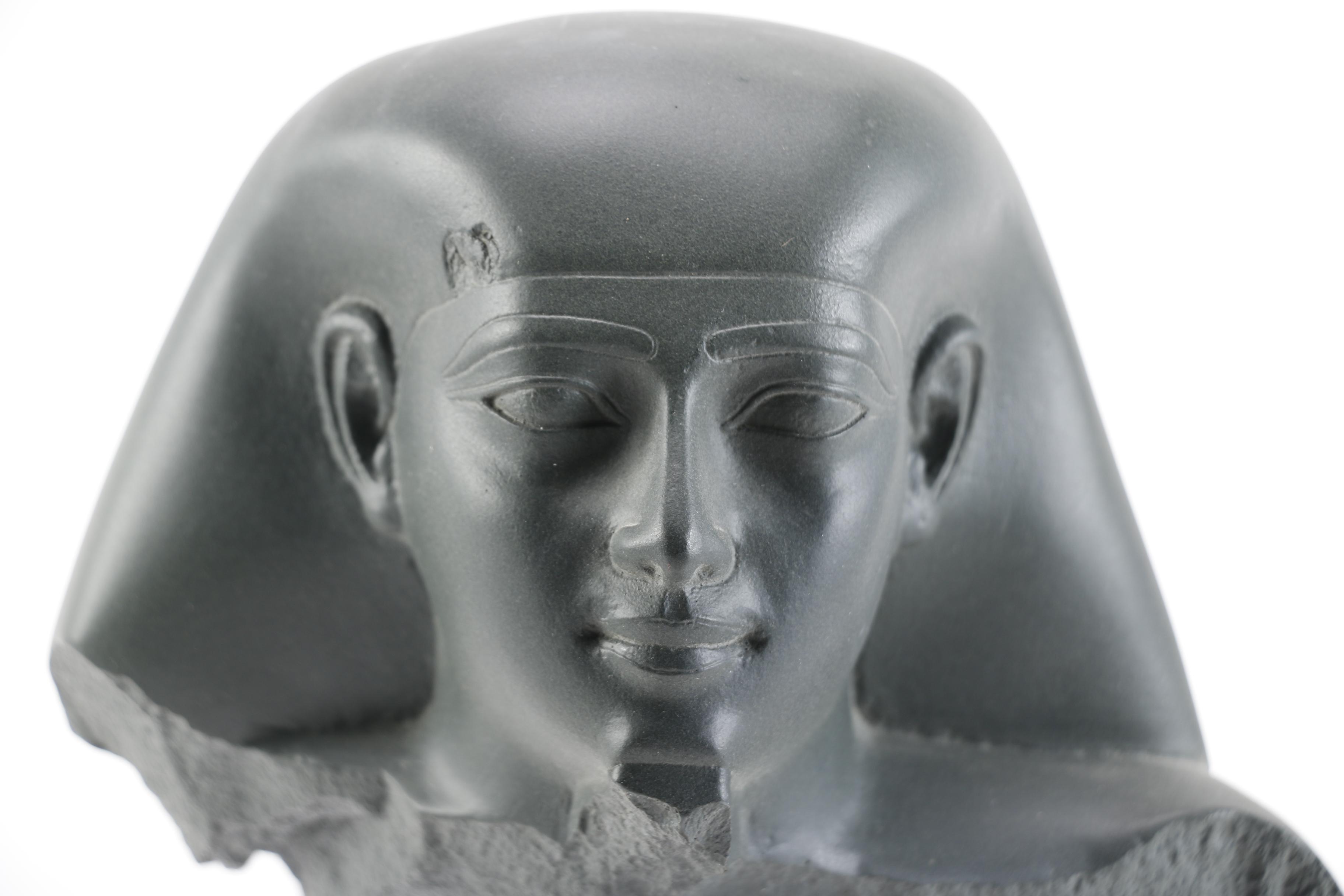 Reproduction Resin Pharaoh Sculpture