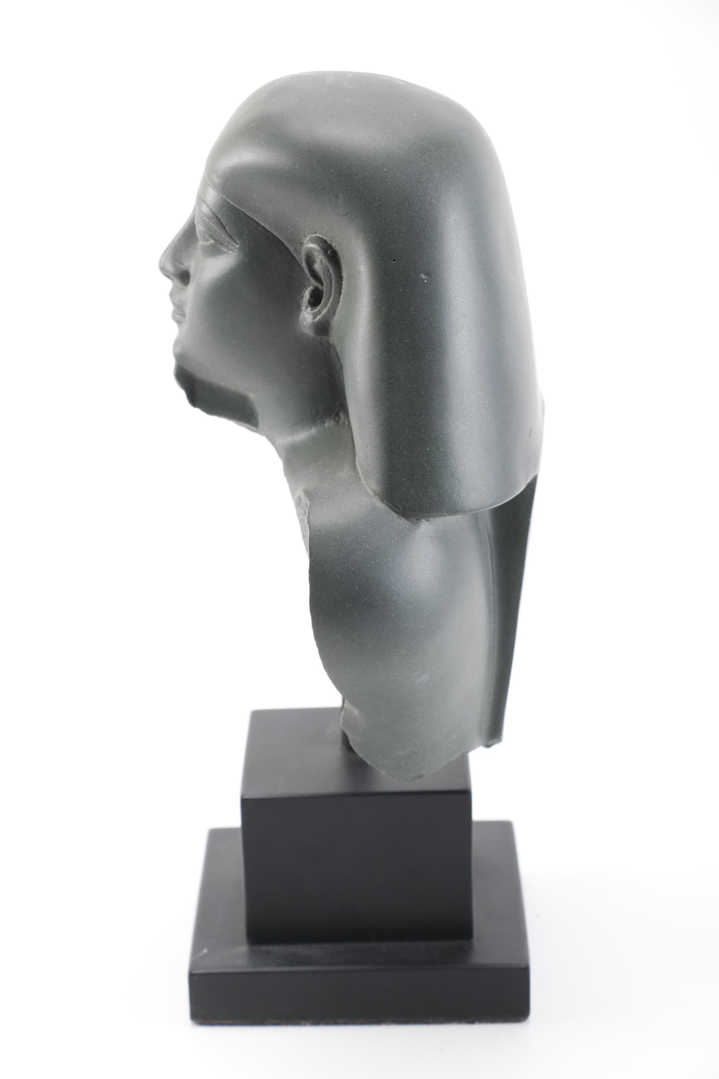 Reproduction Resin Pharaoh Sculpture