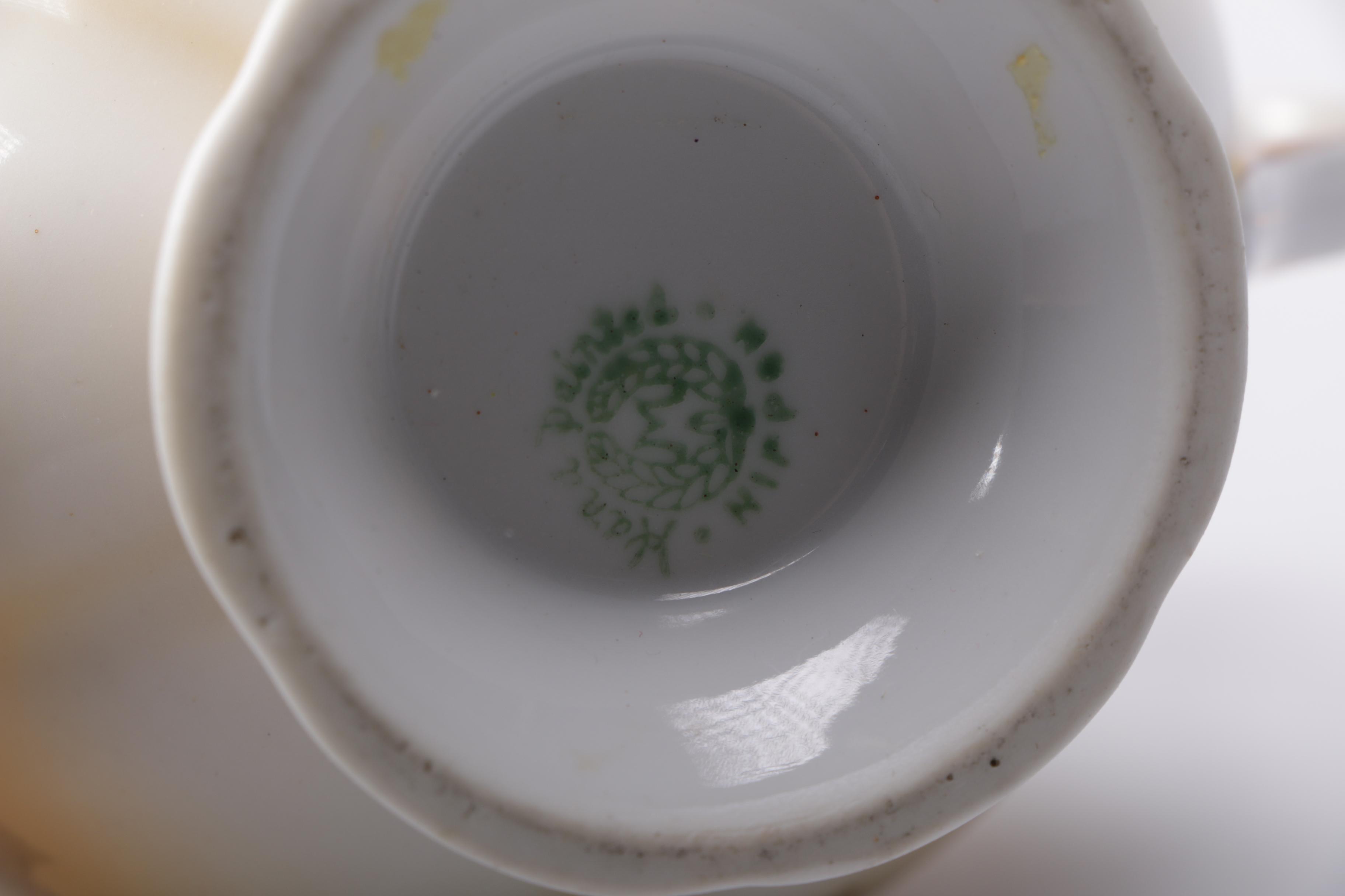 Hand Painted Creamer and Sugar Bowls Including Nippon