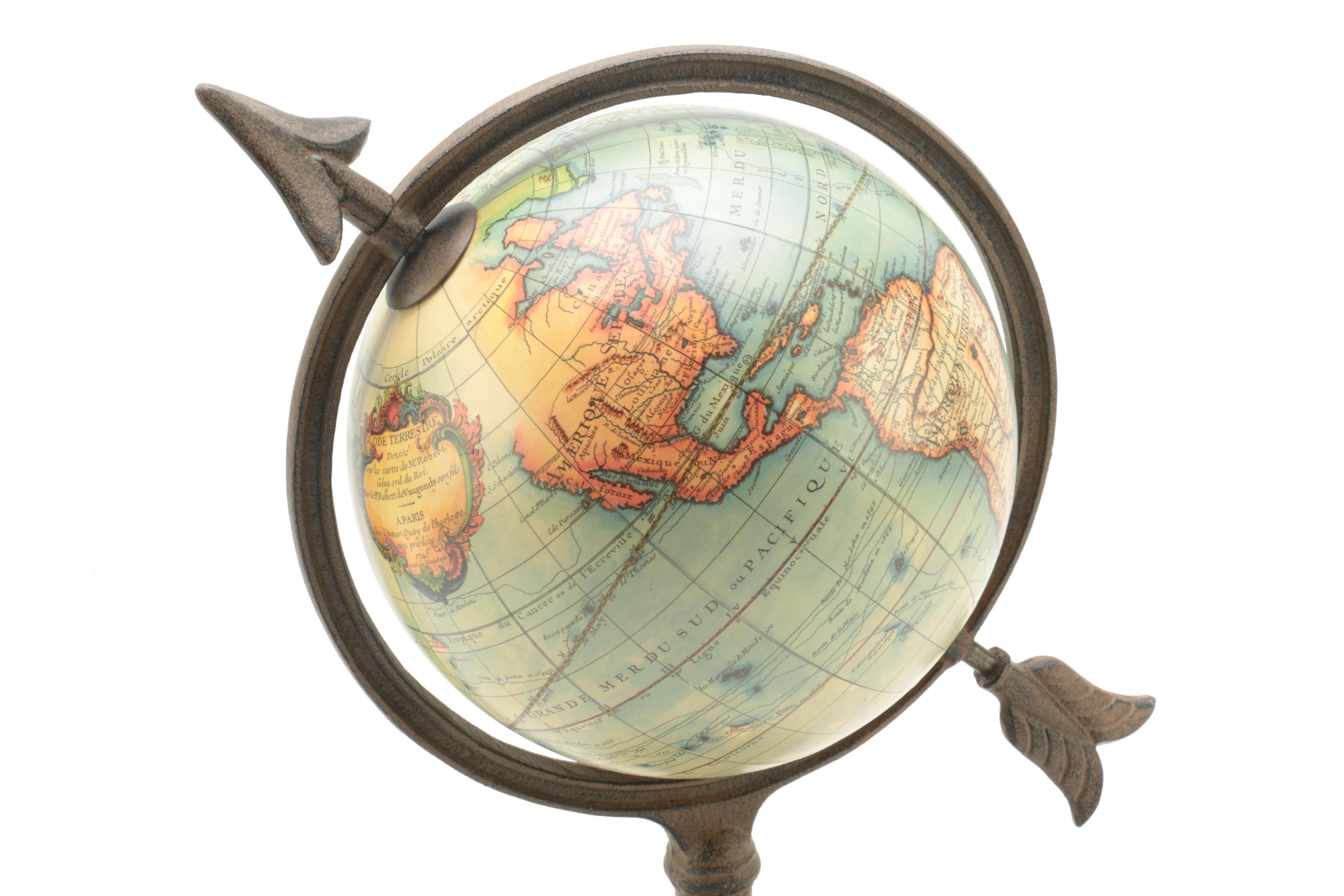 Vintage Style Desk Globe