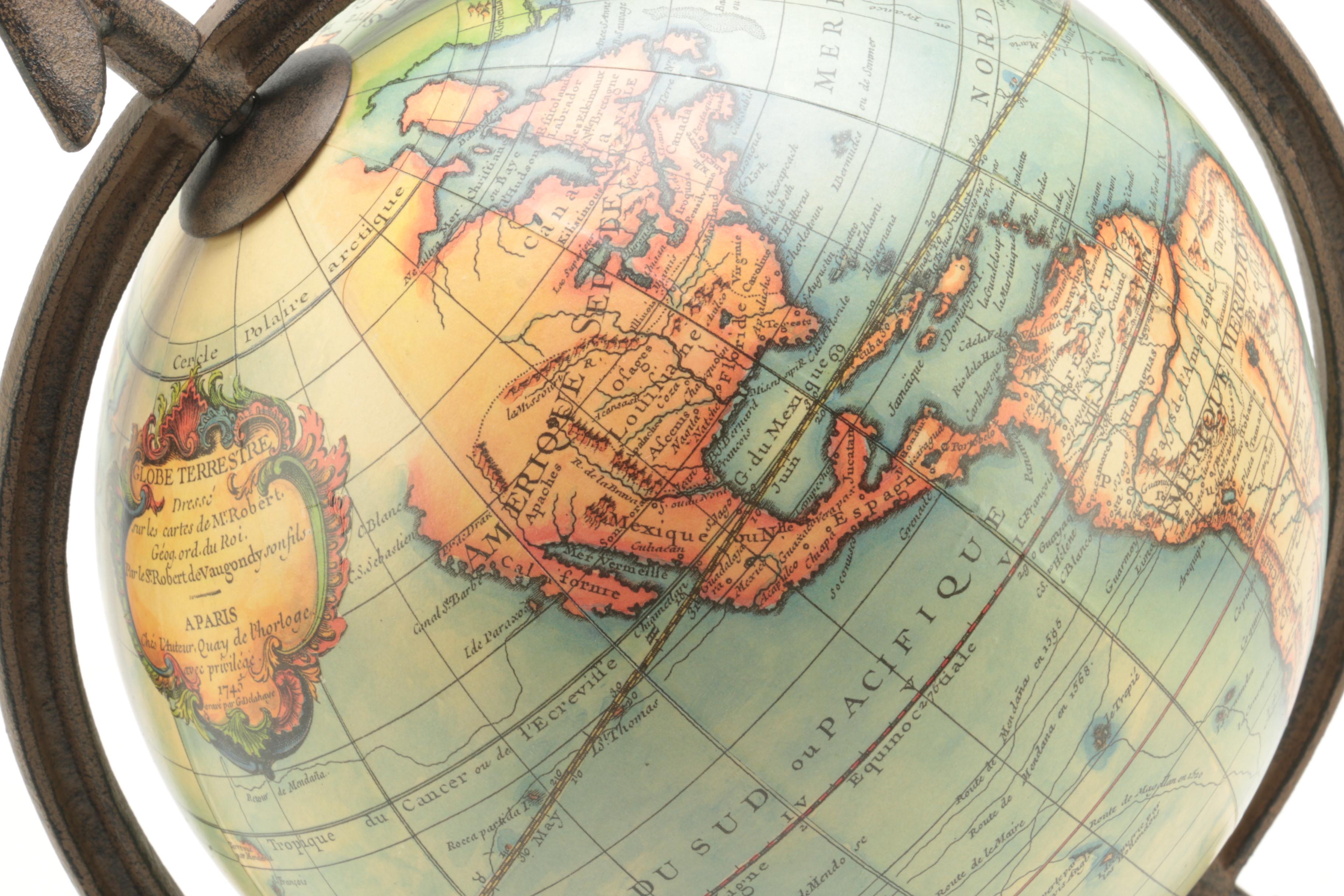 Vintage Style Desk Globe