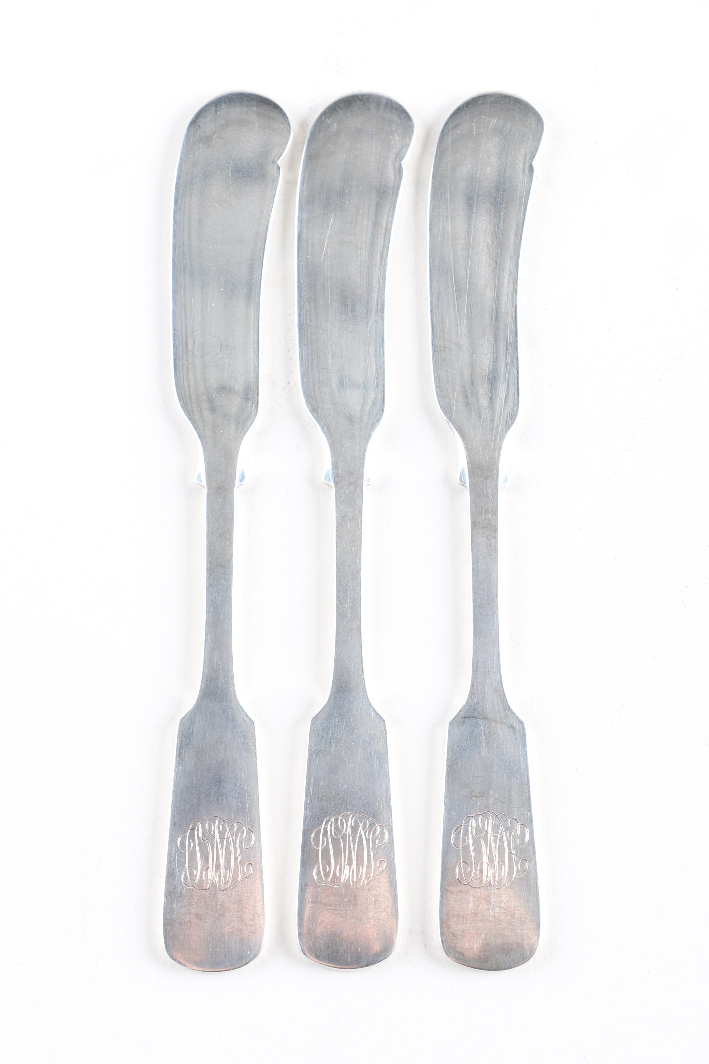 Gorham and International Silver Sterling Silver Butter Knives