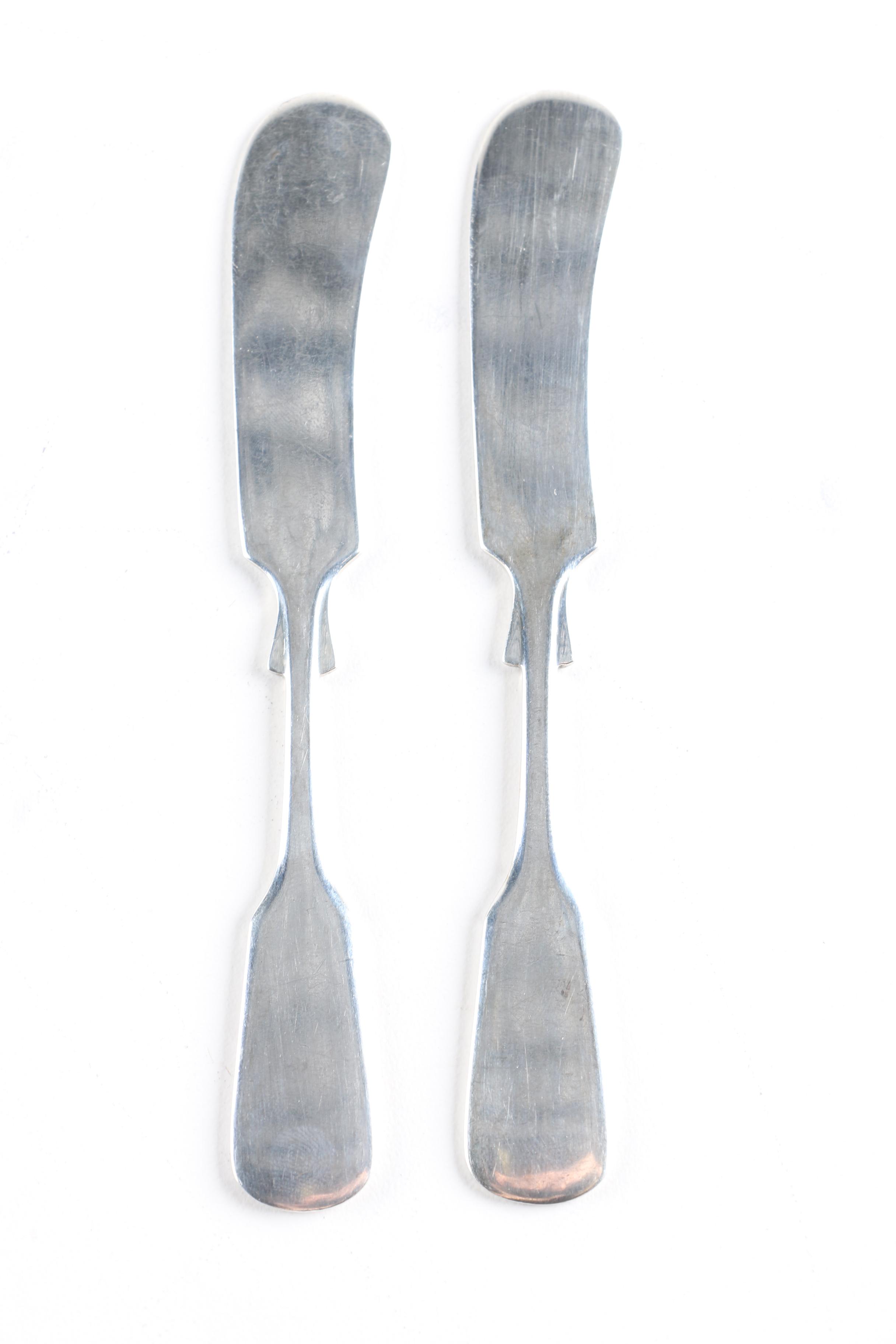 Gorham and International Silver Sterling Silver Butter Knives