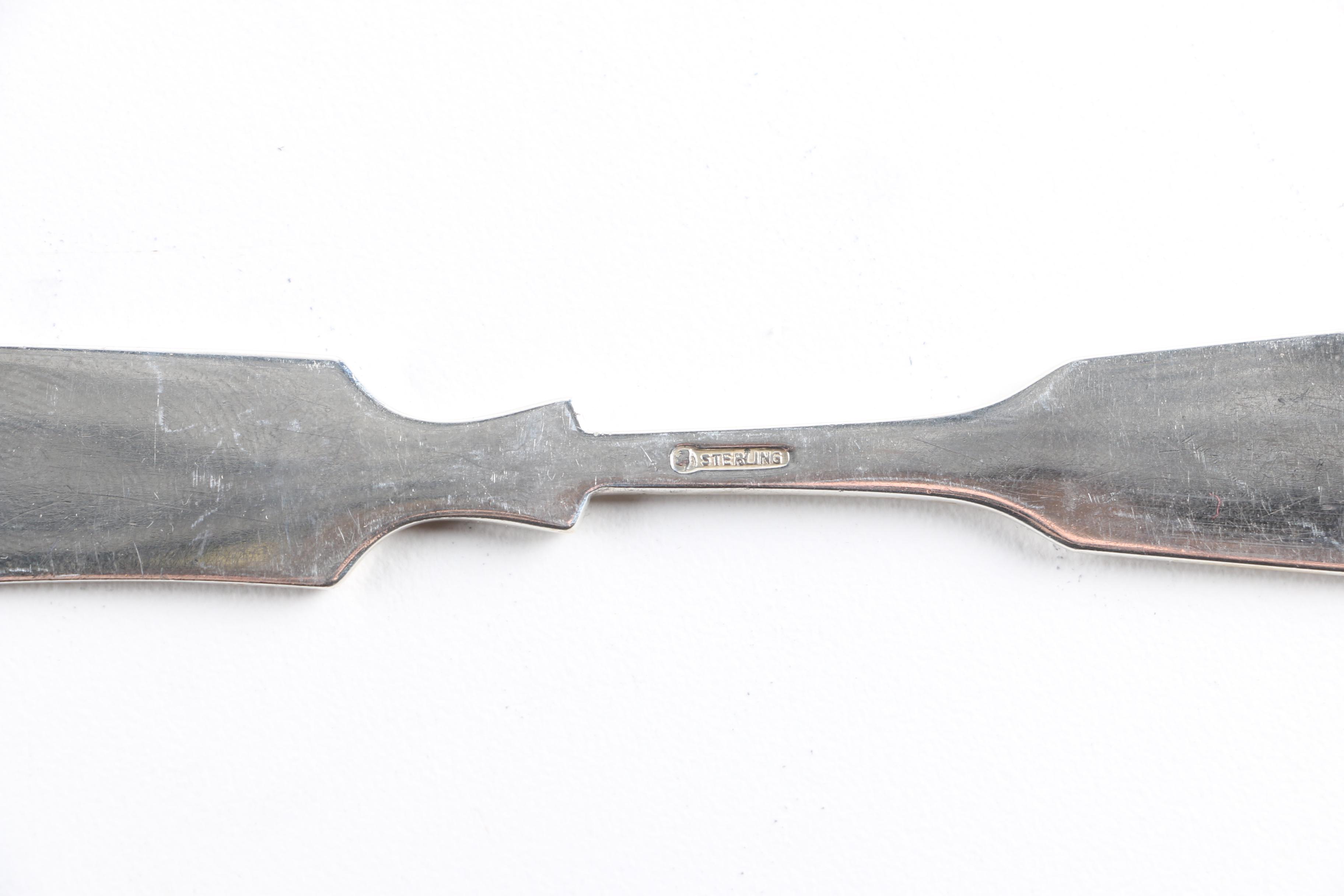 Gorham and International Silver Sterling Silver Butter Knives