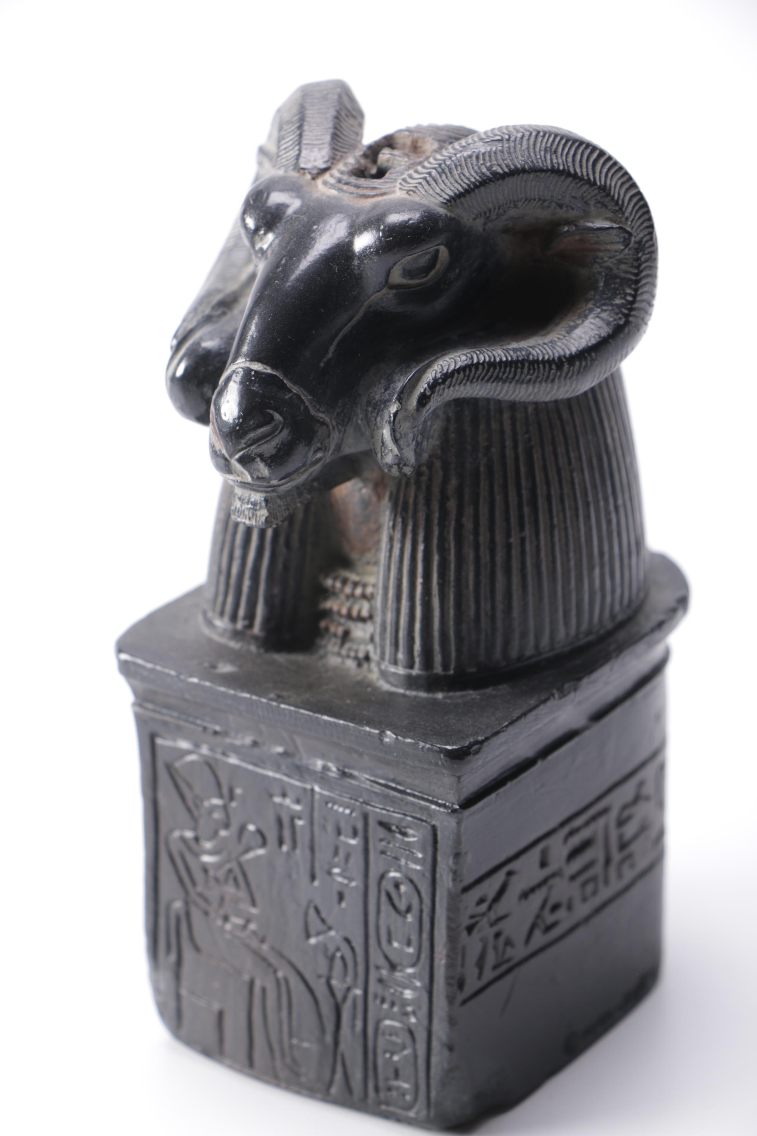 Replica Metropolitan Museum of Art Egyptian Rams Head