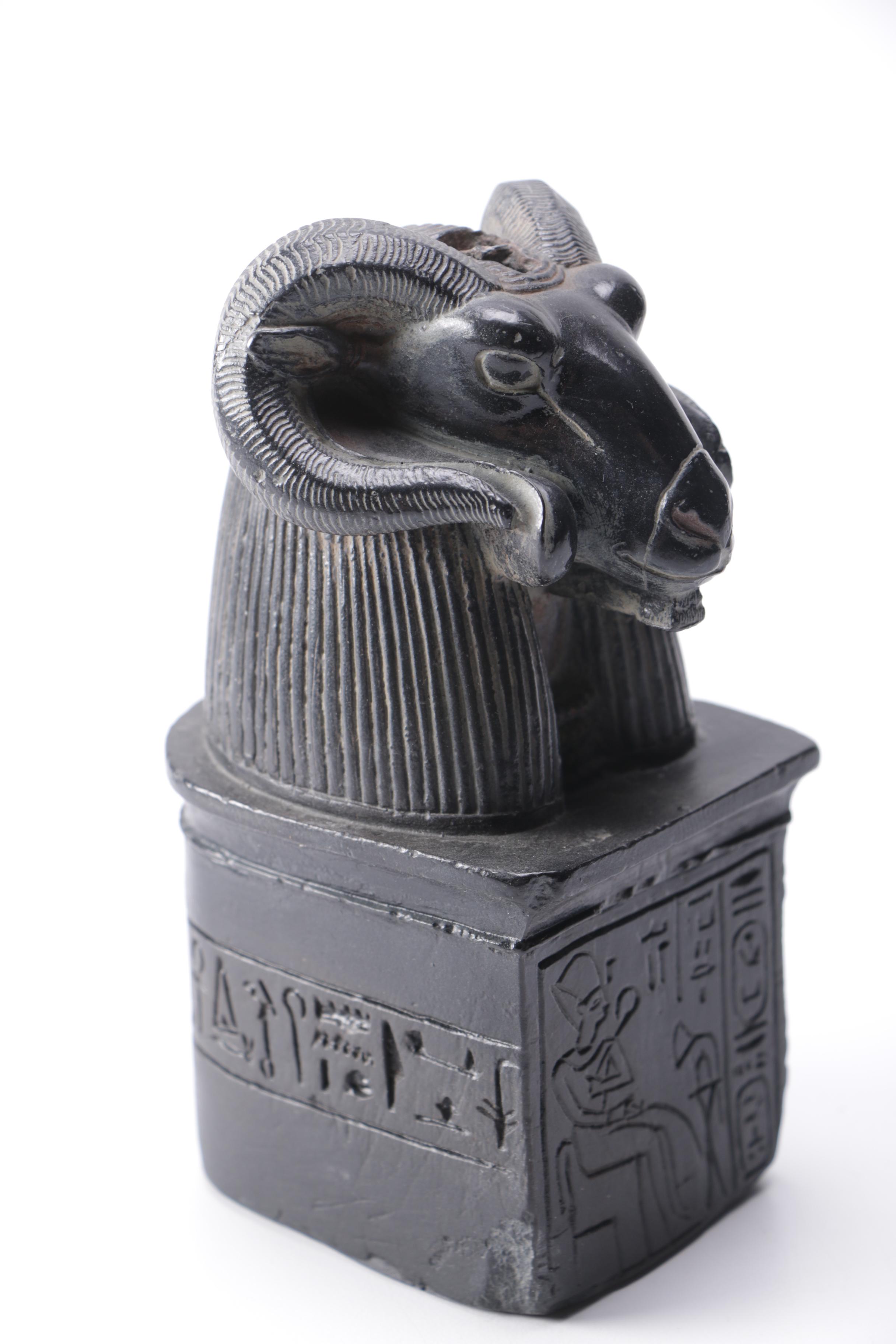 Replica Metropolitan Museum of Art Egyptian Rams Head