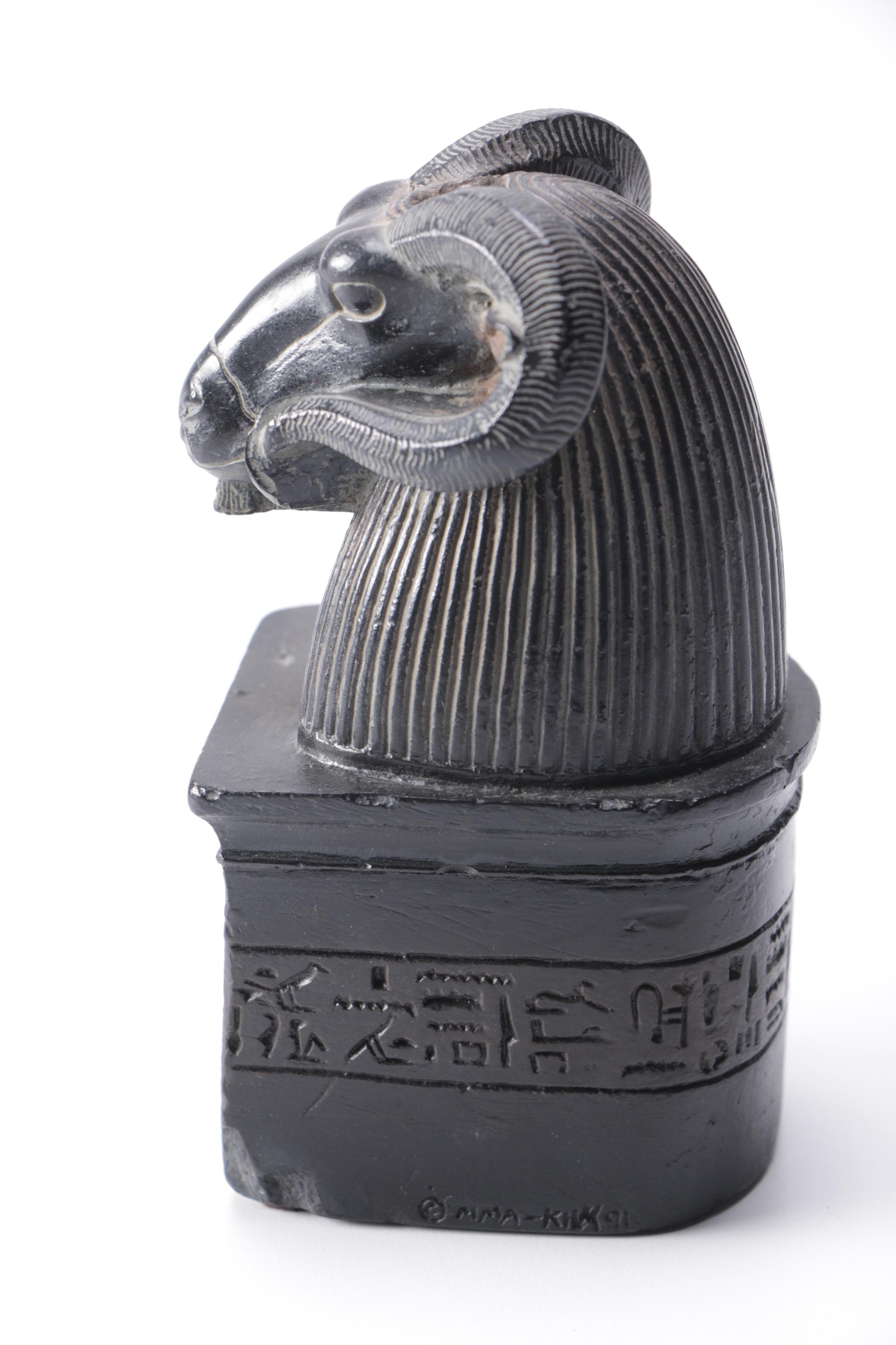 Replica Metropolitan Museum of Art Egyptian Rams Head