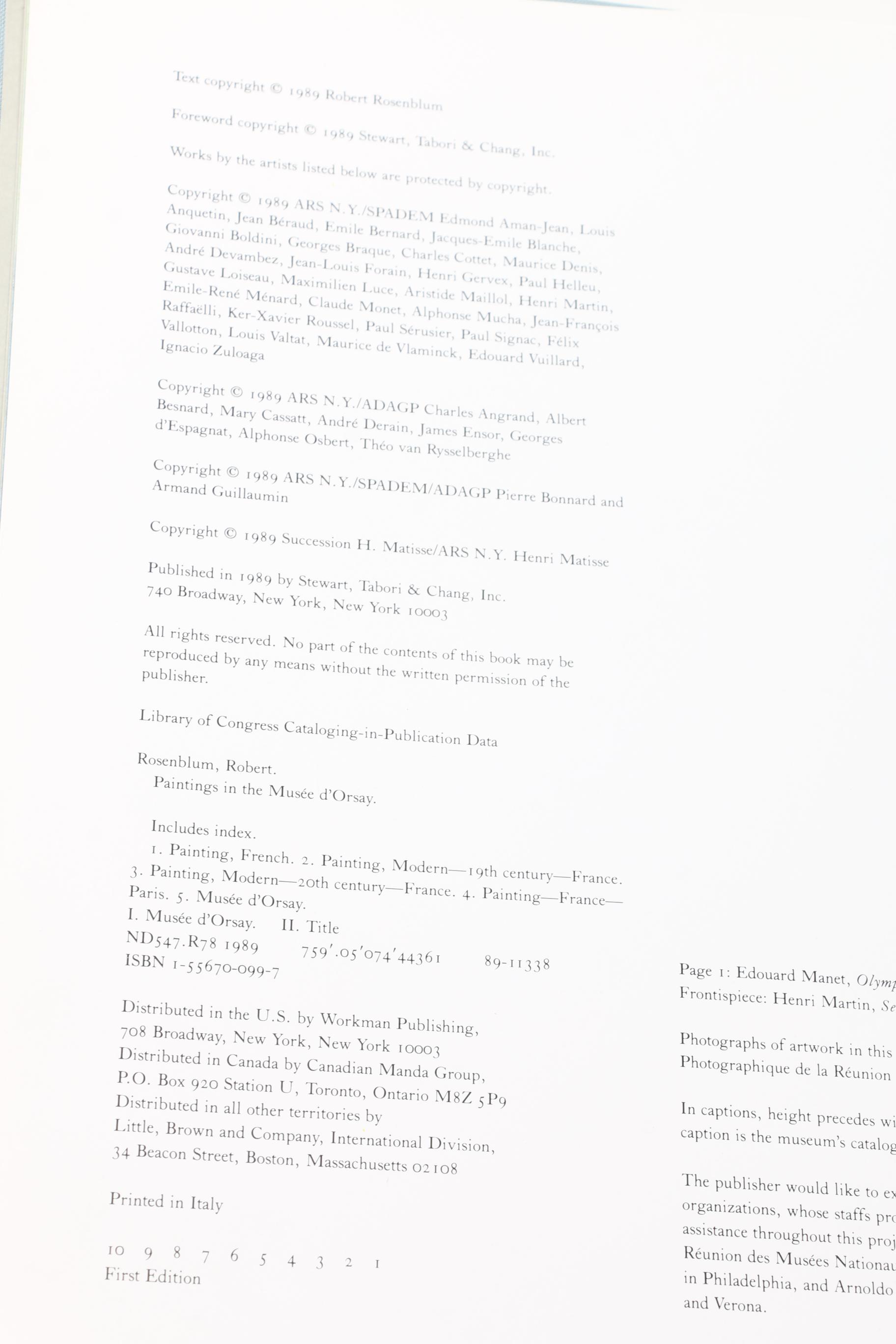 Pair of Art Books Titled "Musee D'orsay" and "Paintings of the Louvre"