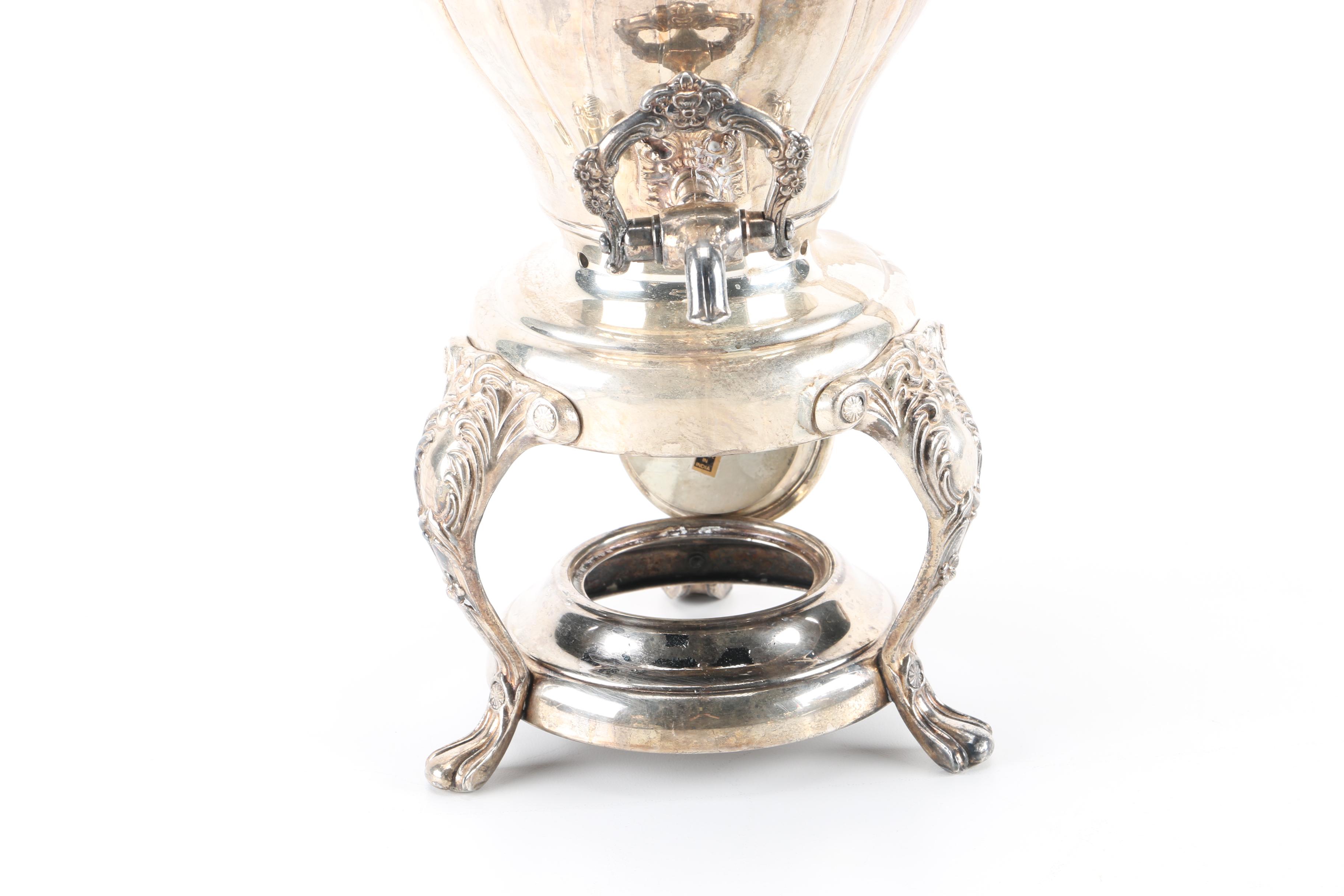 W. S. Blackinton Tray and Assorted Silver Plate Servingware