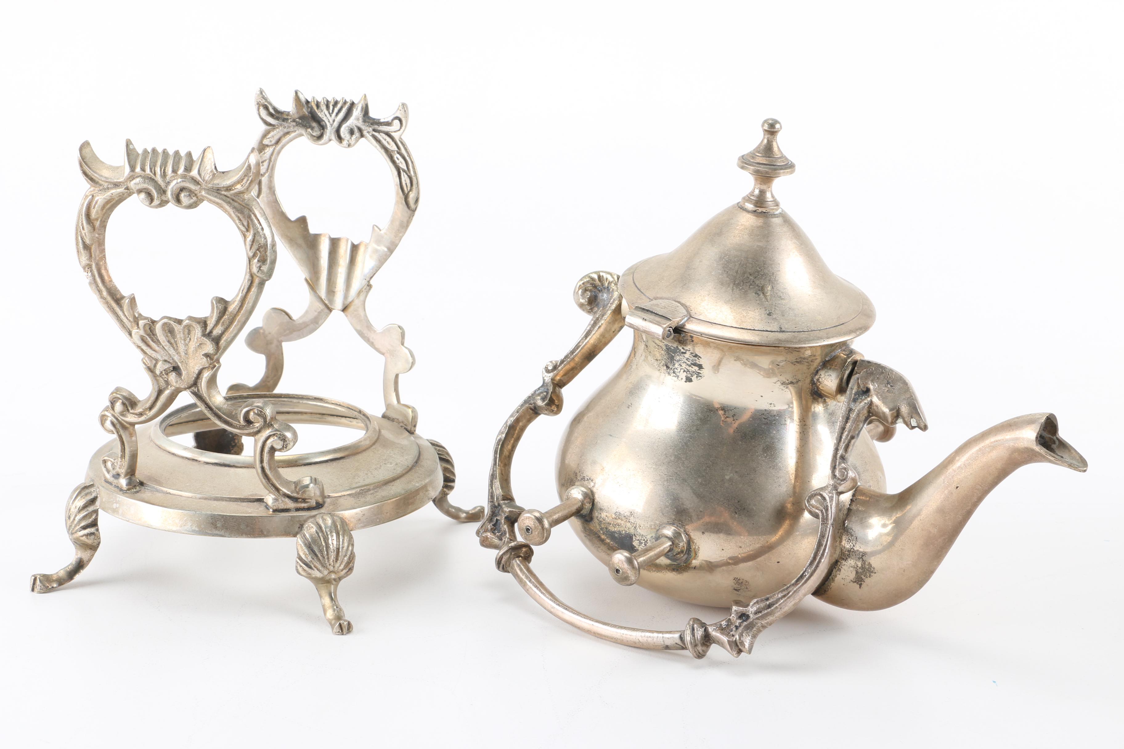 W. S. Blackinton Tray and Assorted Silver Plate Servingware