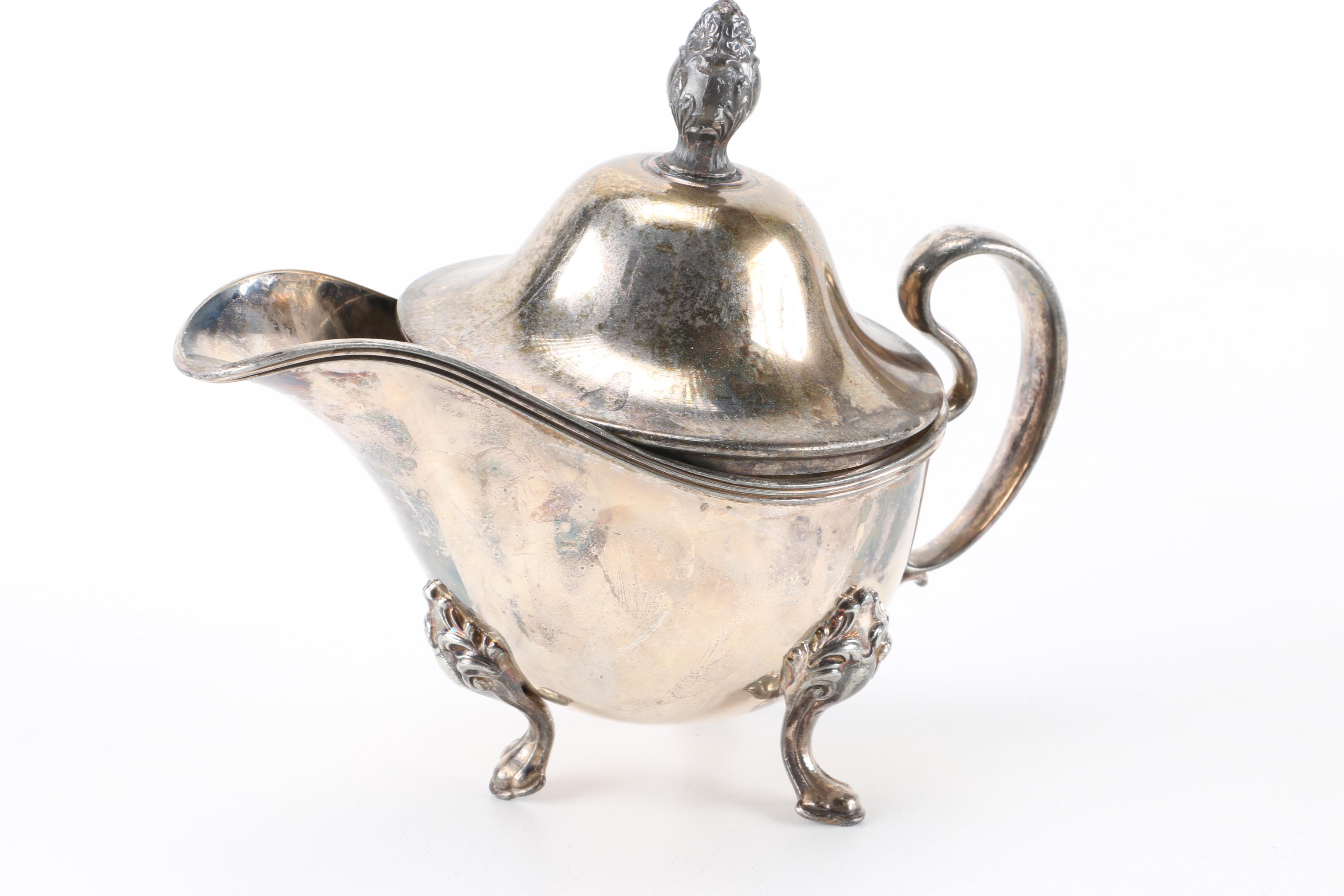 W. S. Blackinton Tray and Assorted Silver Plate Servingware