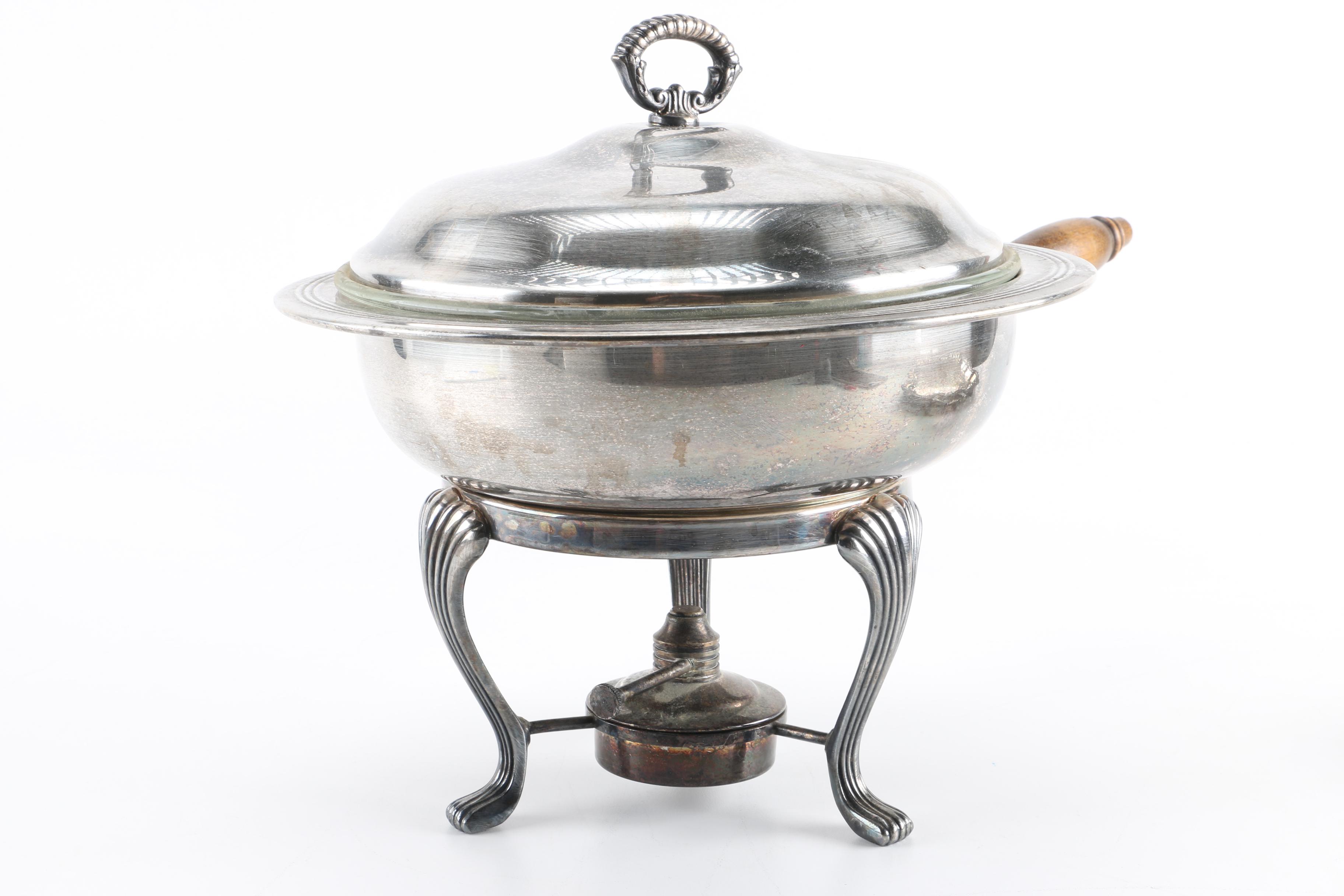 W. S. Blackinton Tray and Assorted Silver Plate Servingware