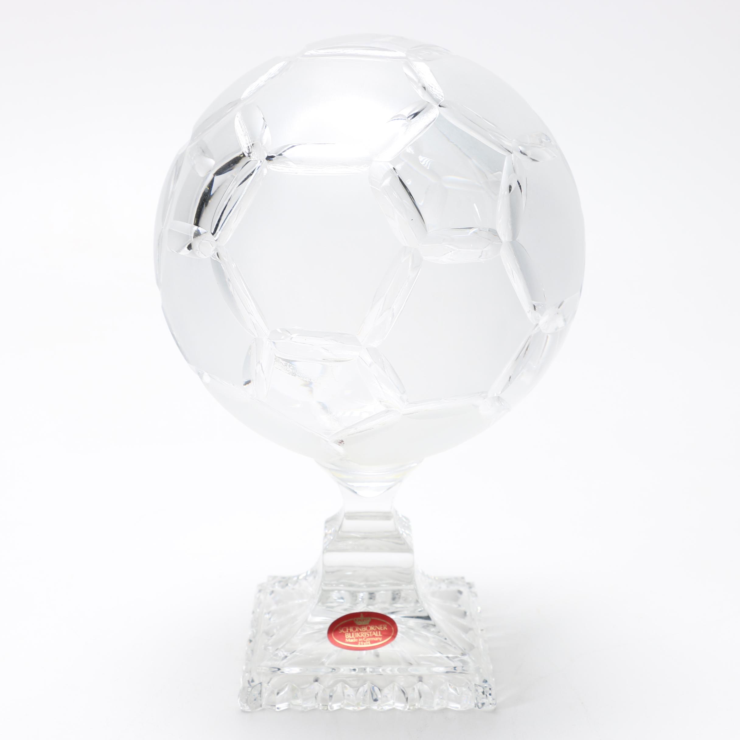 Schonborner Bleikristall Crystal Soccer Ball