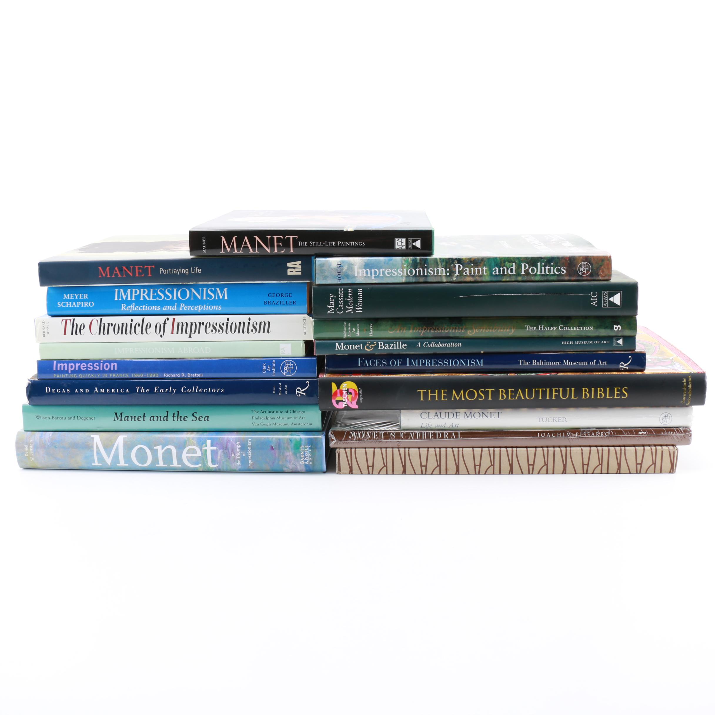 Assortment of Books on Impressionism