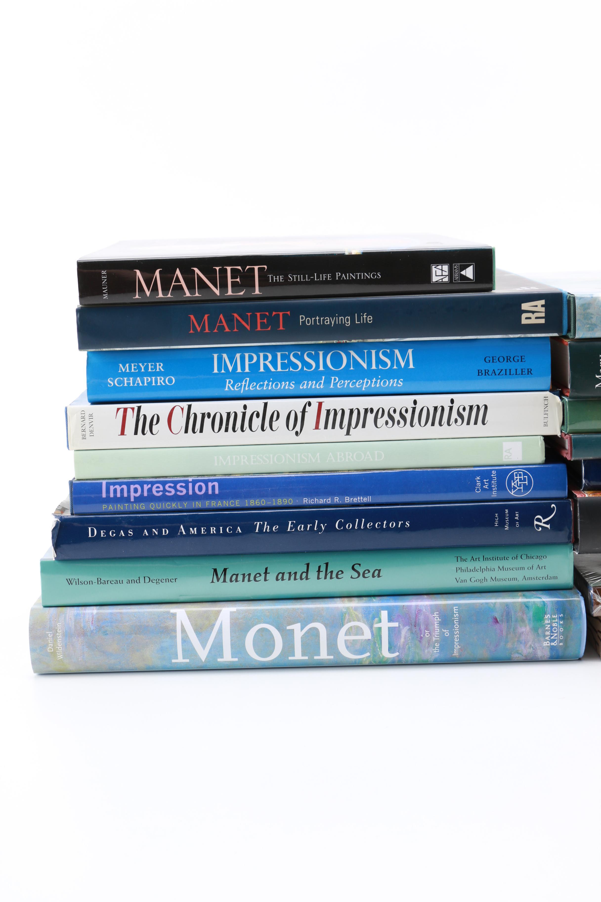 Assortment of Books on Impressionism