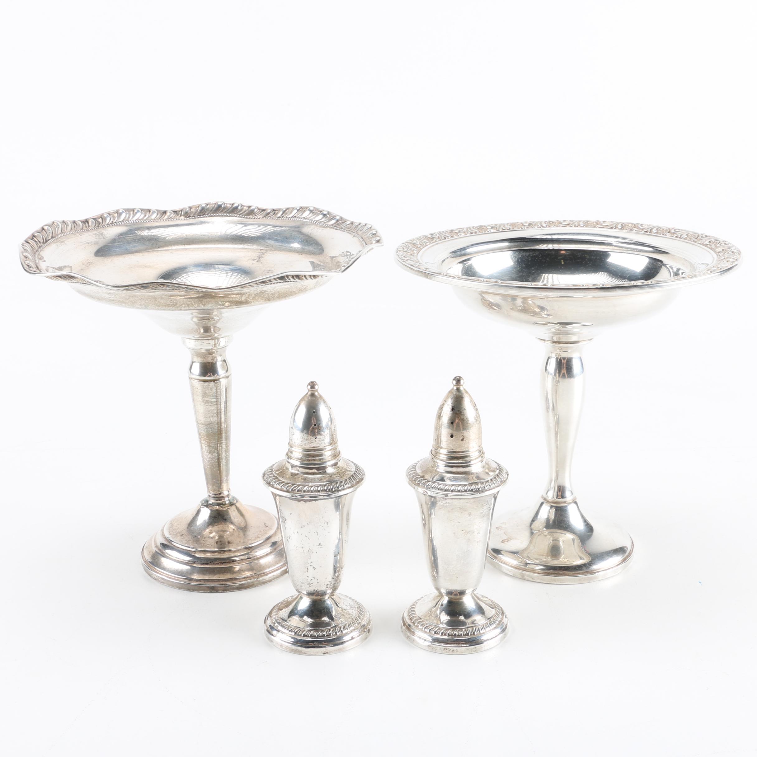 Alvin Silver Company Compote and Other Weighted Sterling
