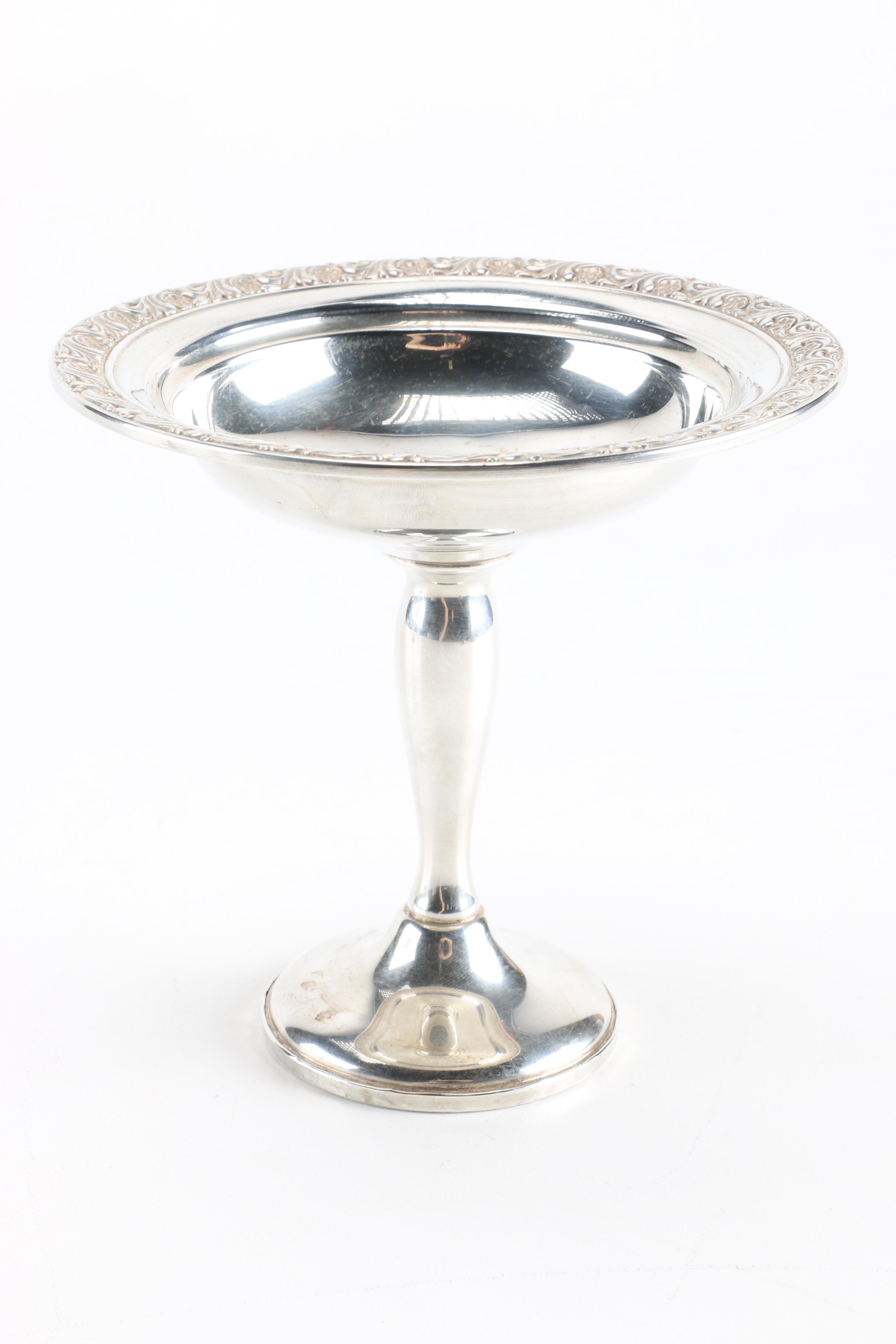 Alvin Silver Company Compote and Other Weighted Sterling