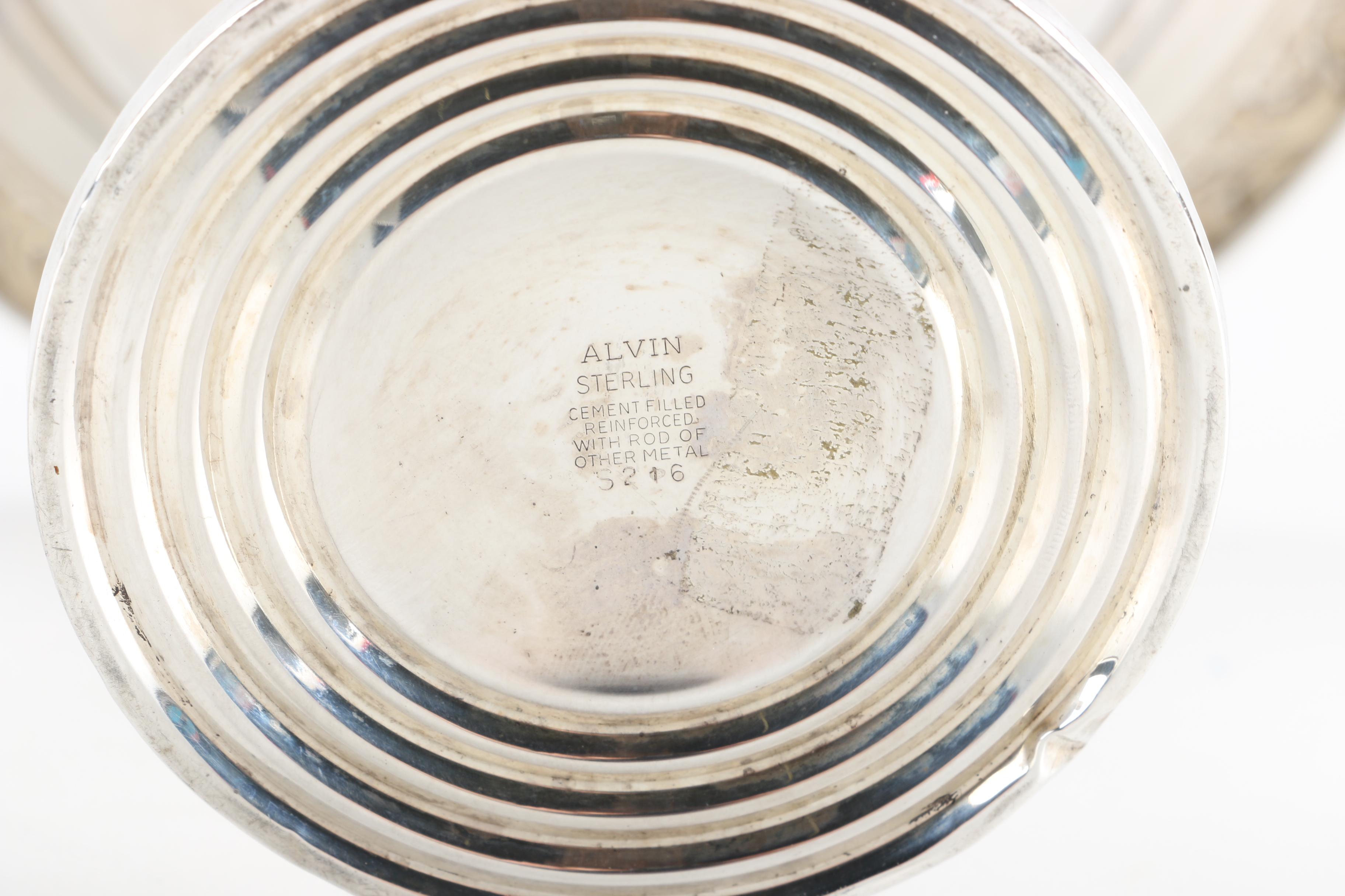Alvin Silver Company Compote and Other Weighted Sterling