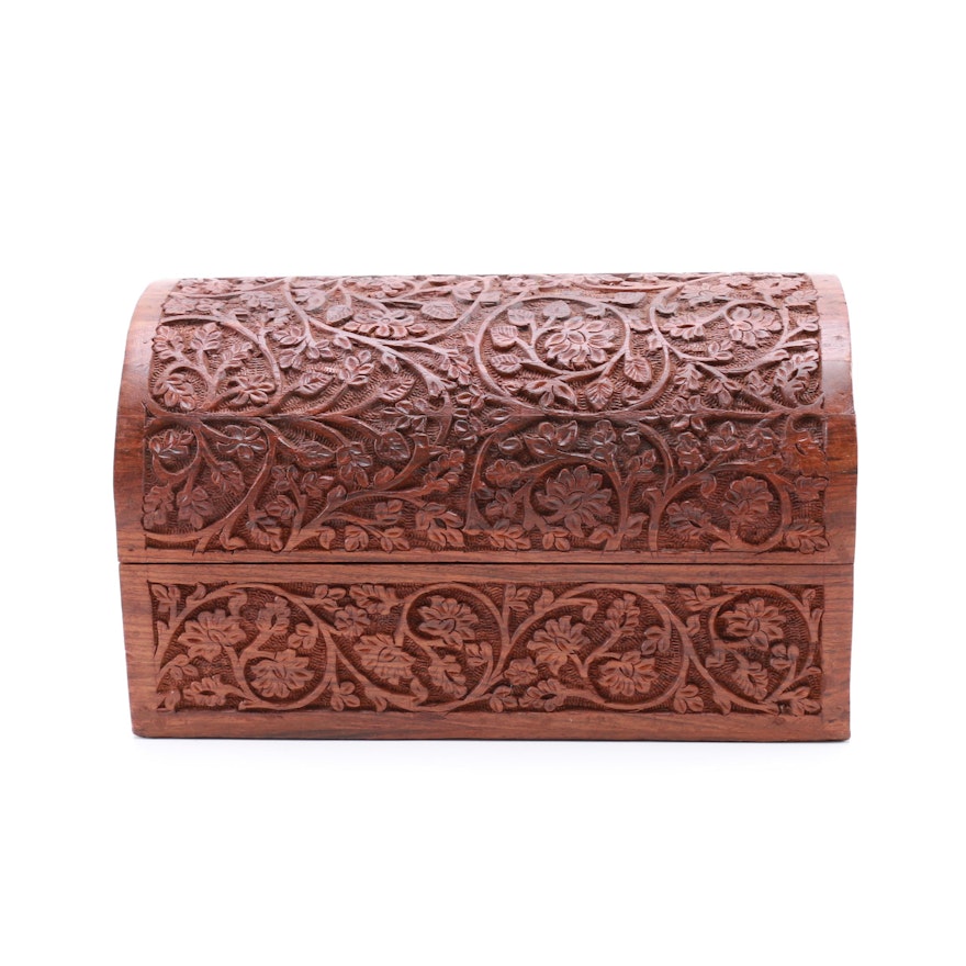 Indian Carved Trinket Box