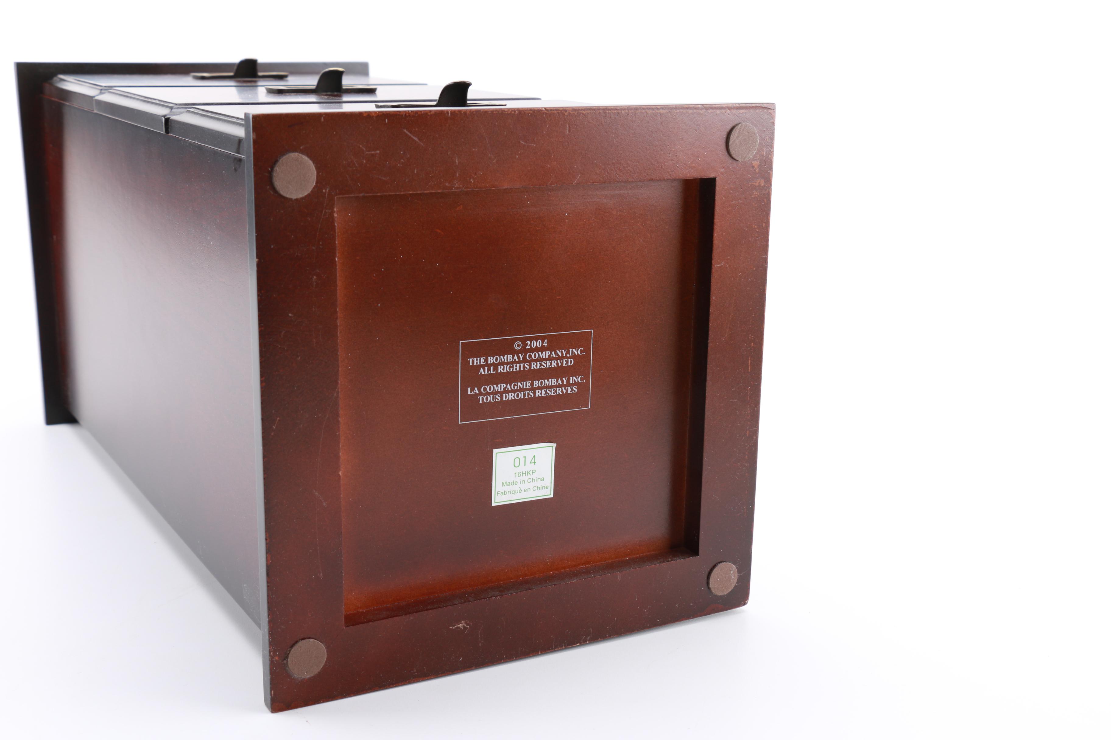 Bombay Wooden Card Organizer