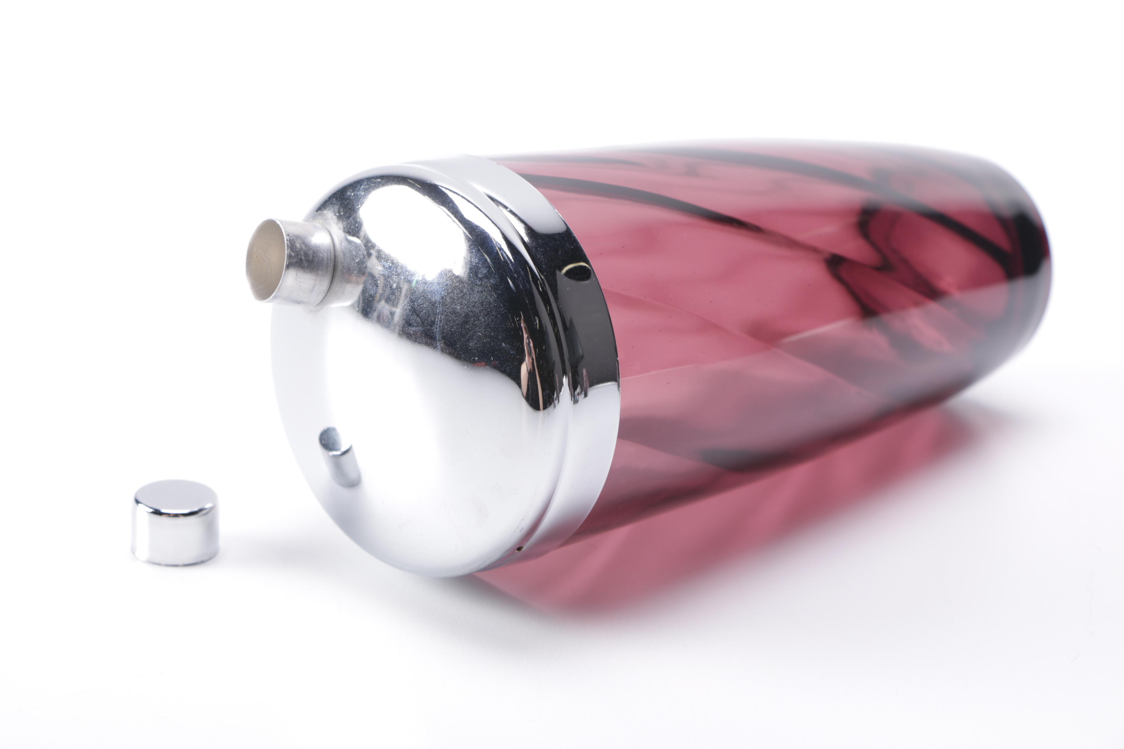 Purple Glass Barware Set