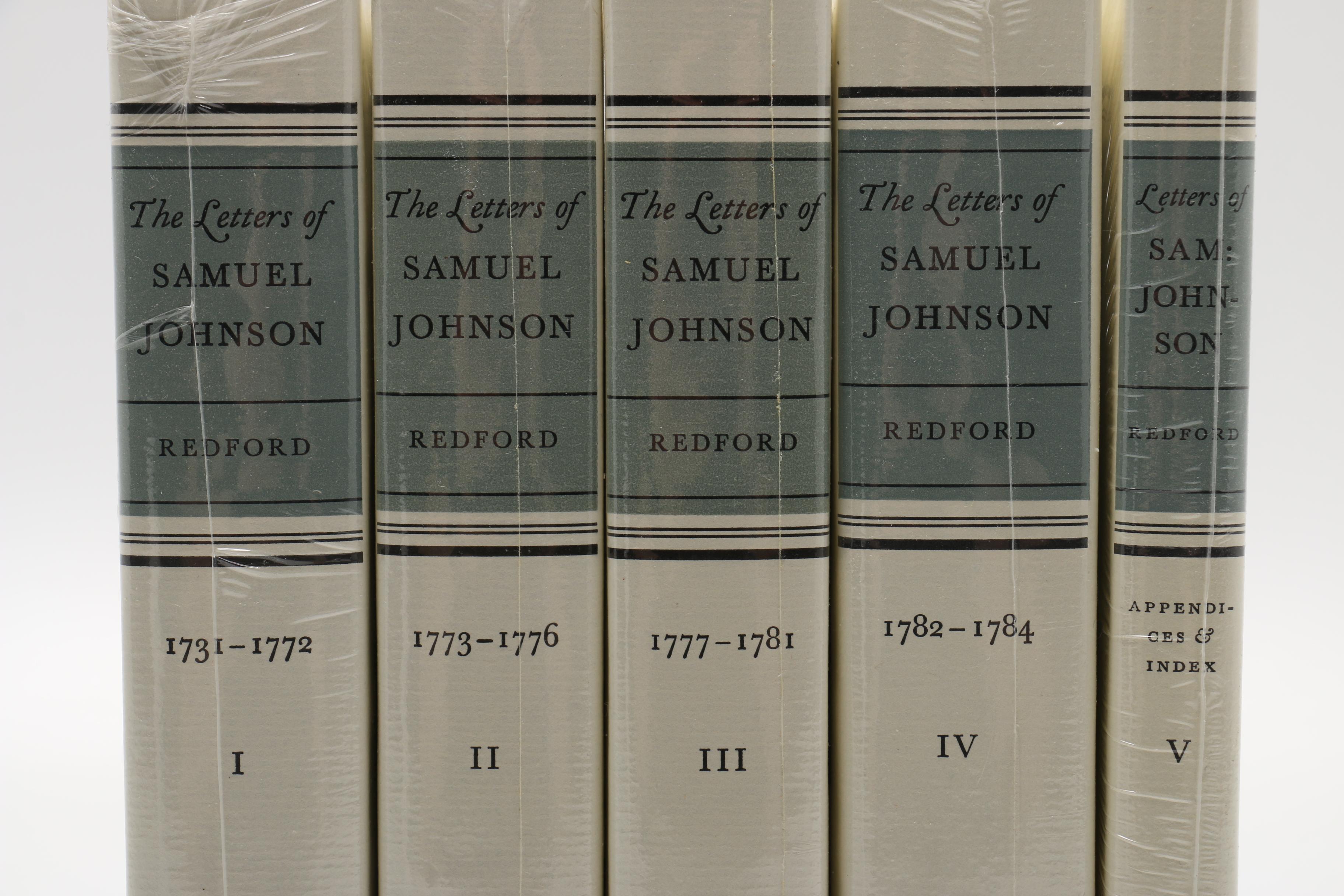 "The Letters of Samuel Johnson: The Hyde Edition" Vol. I-V