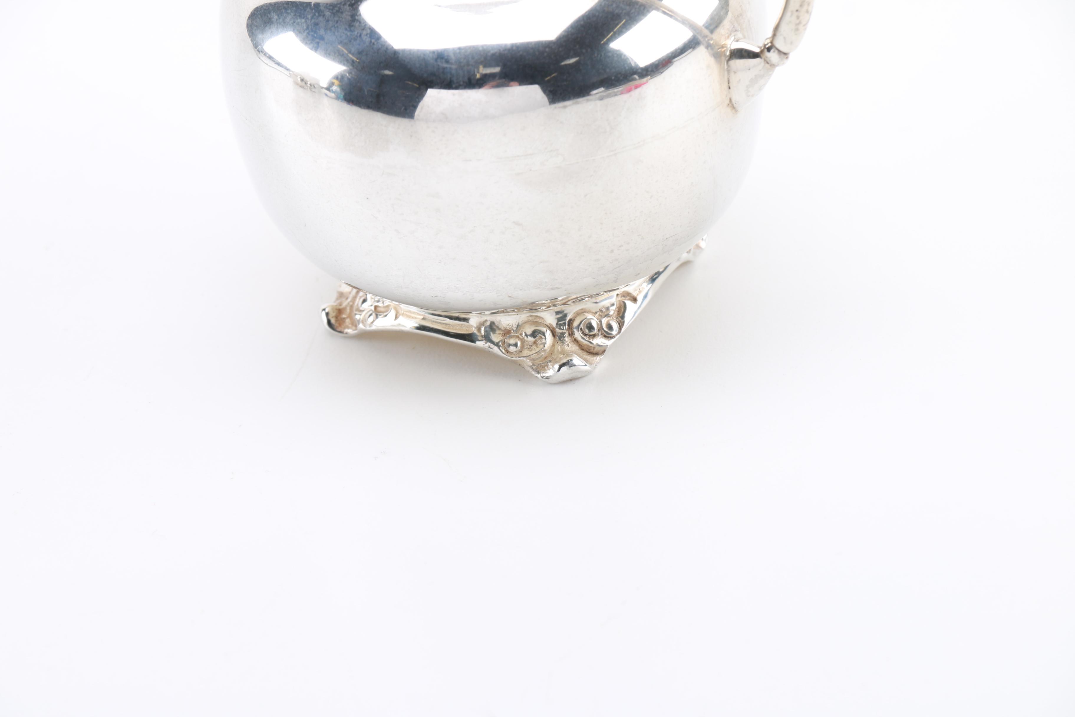 Mexican Sterling Creamer and Sugar With Additional Sterling