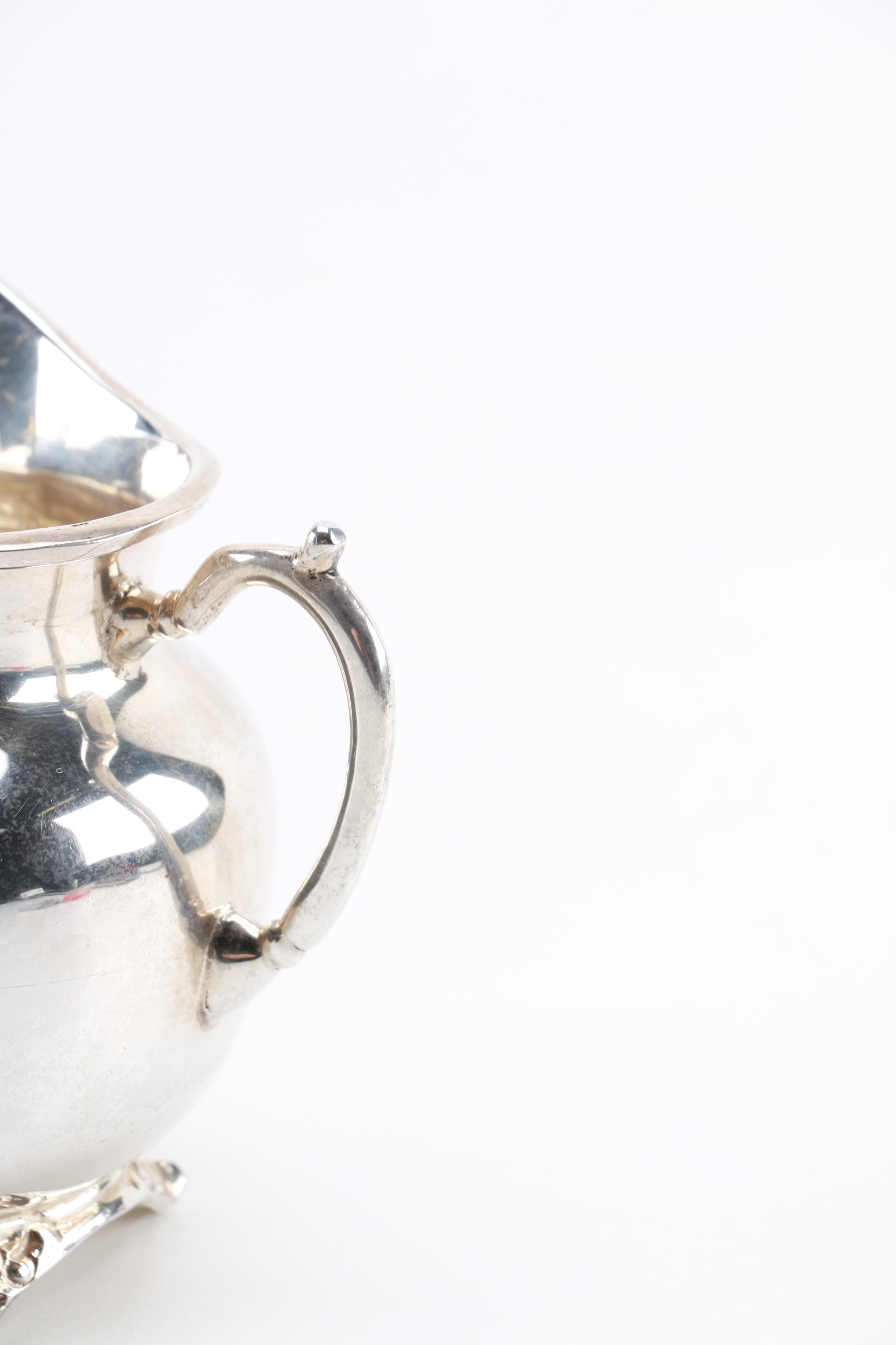 Mexican Sterling Creamer and Sugar With Additional Sterling