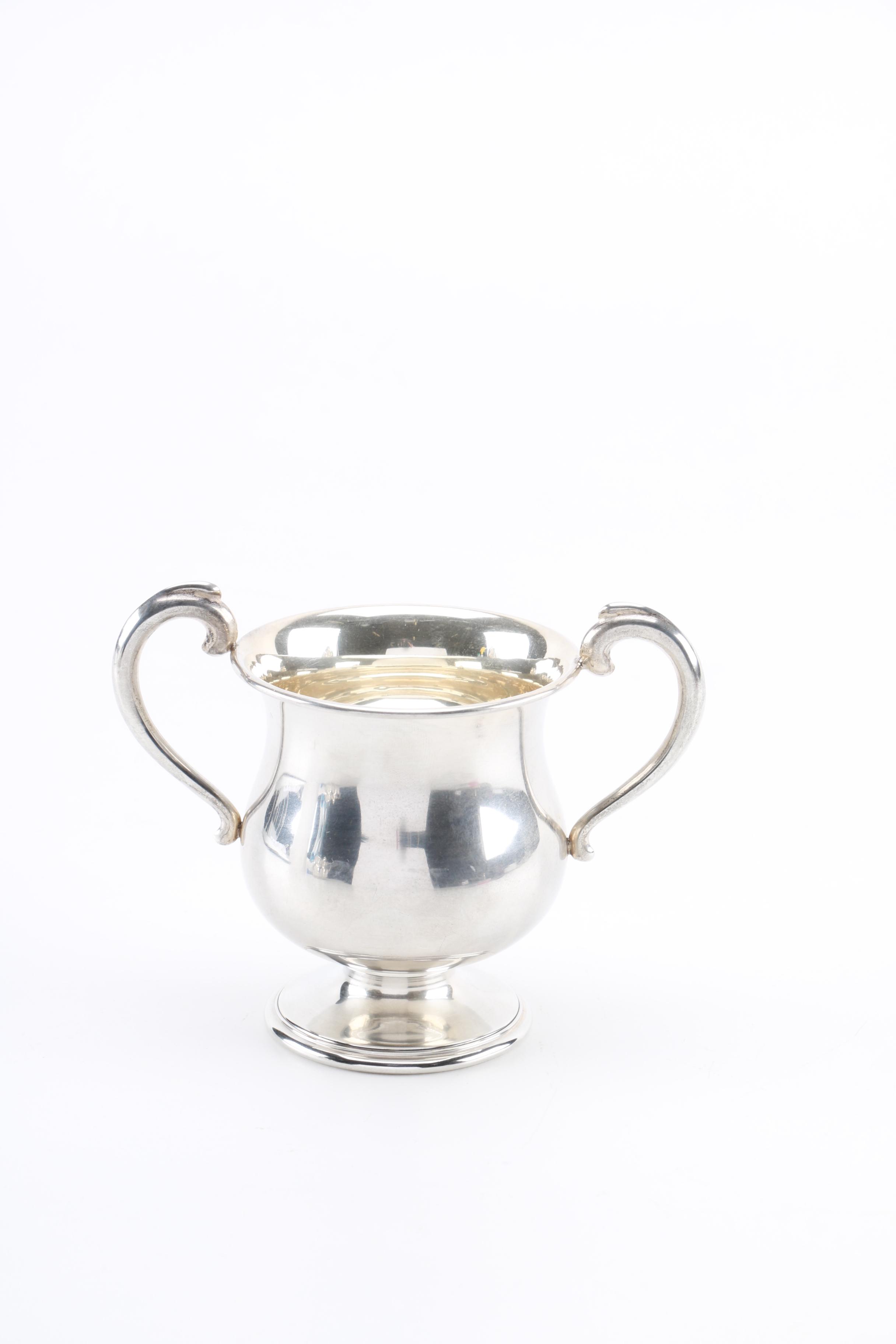 Mexican Sterling Creamer and Sugar With Additional Sterling