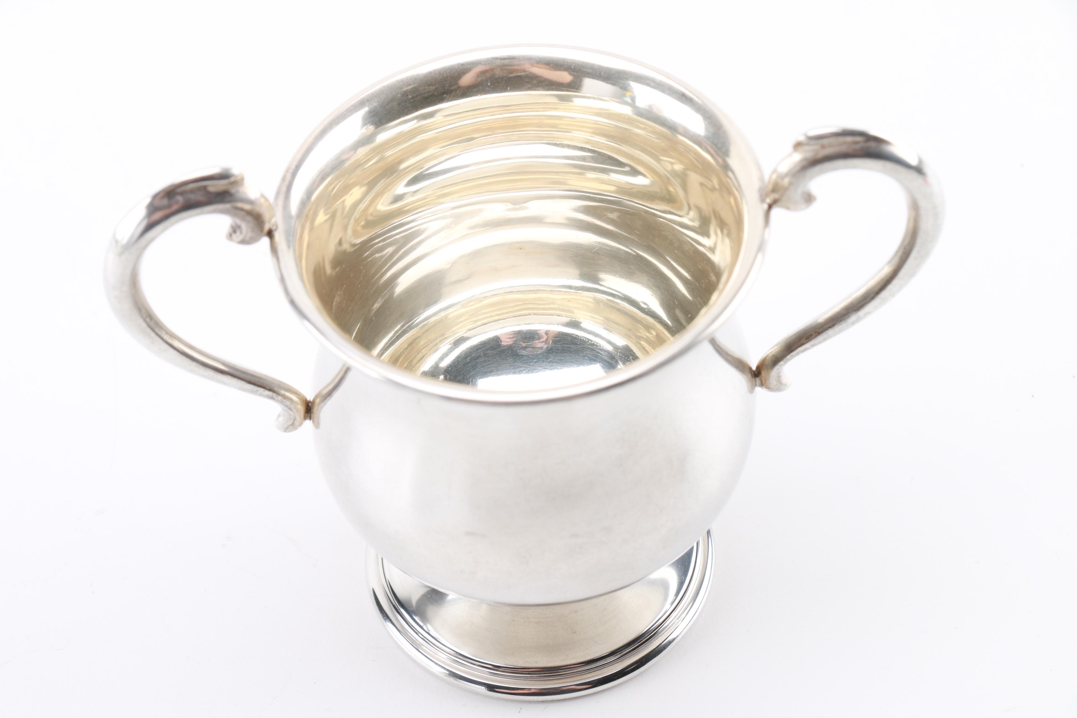 Mexican Sterling Creamer and Sugar With Additional Sterling