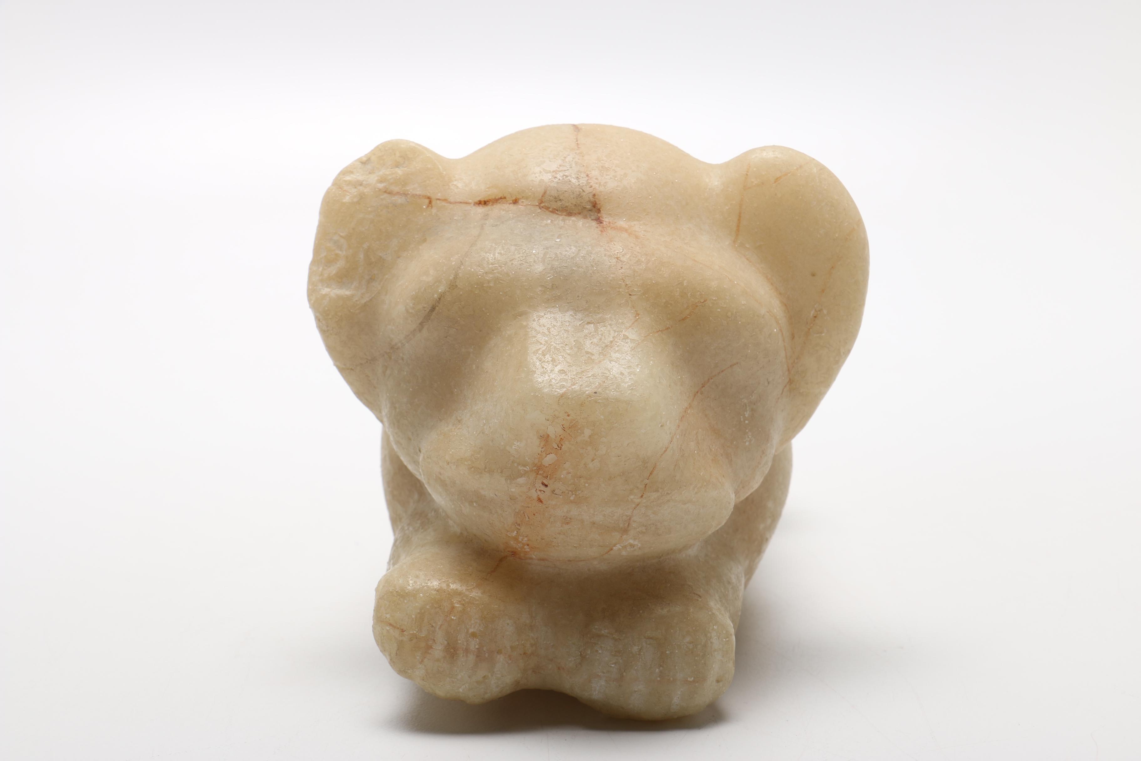 Metropolitan Museum of Art Reconstituted Quartz Lion Cub Figurine