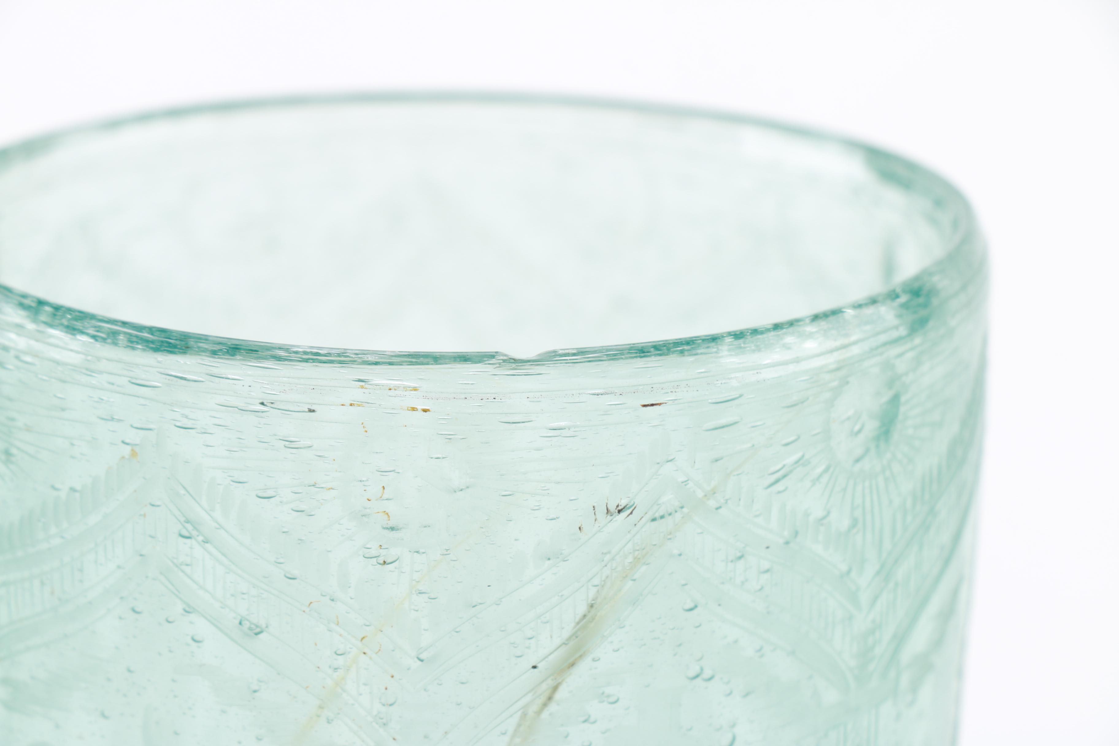 Handblown Glass "Lord's Prayer" Vase