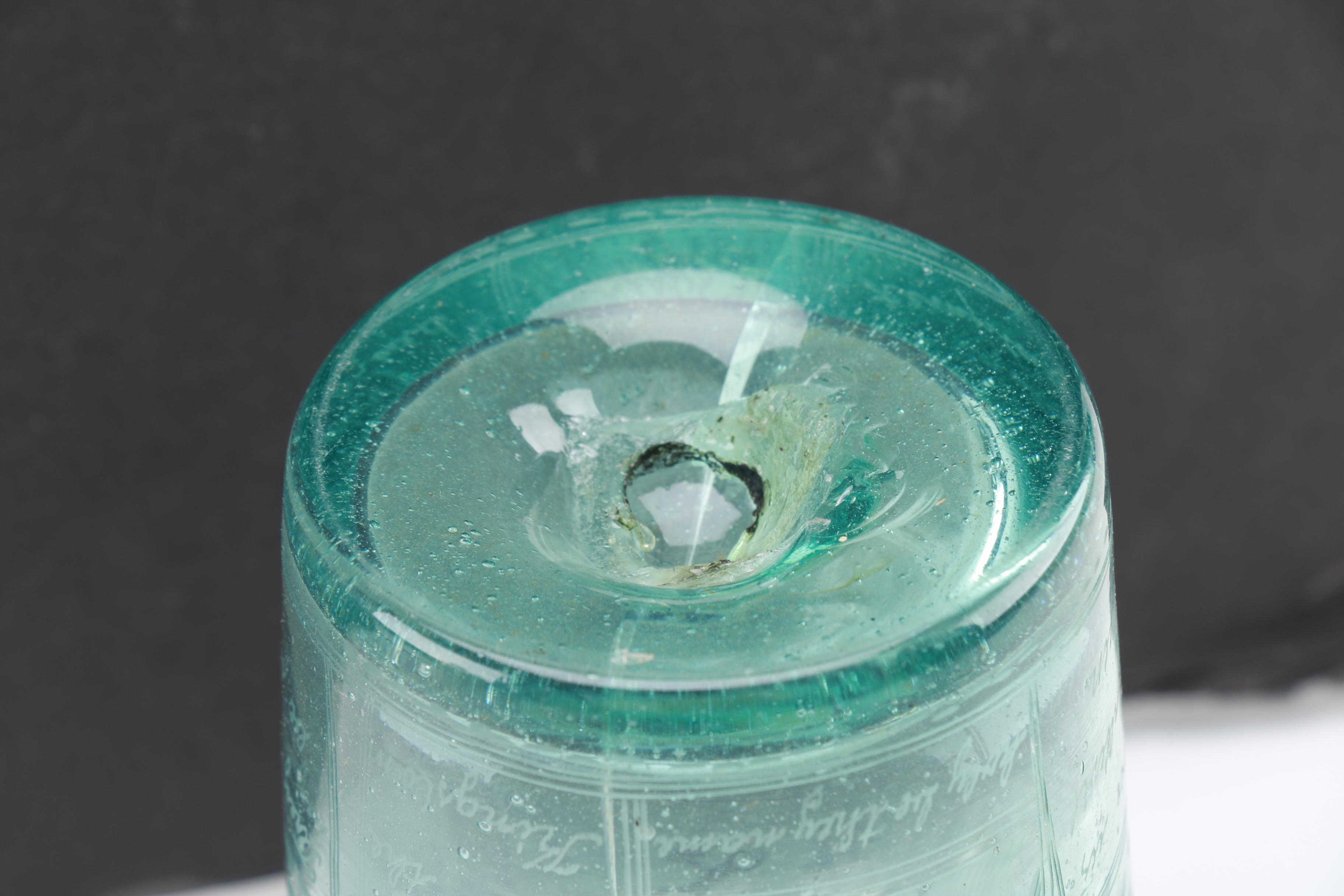 Handblown Glass "Lord's Prayer" Vase