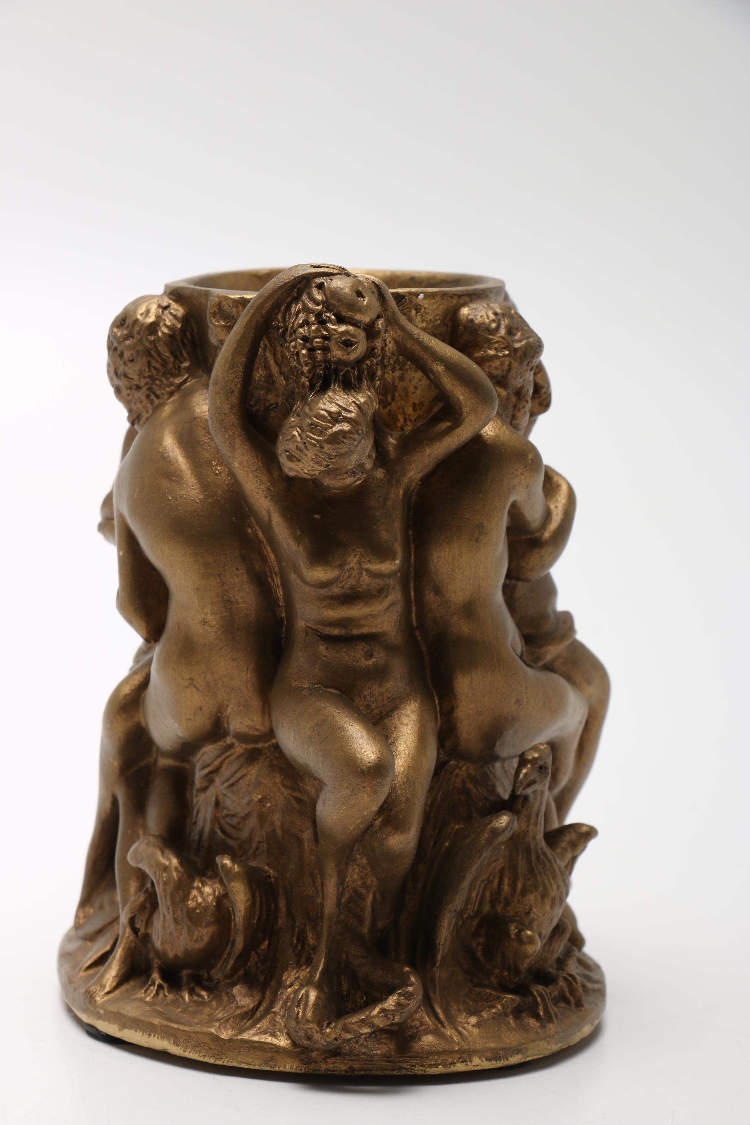 Toscano Figural Sculptured Vessel