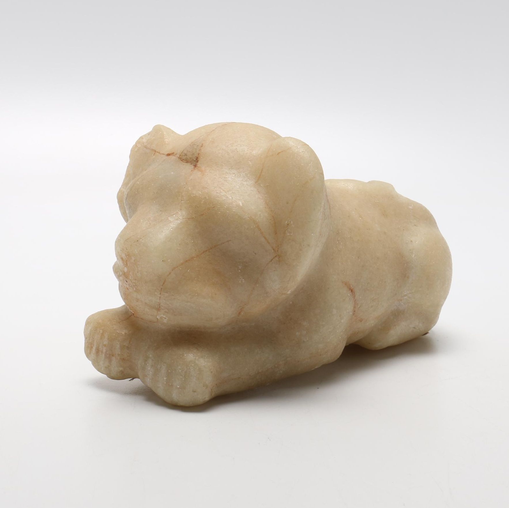 Metropolitan Museum of Art Reconstituted Quartz Lion Cub Figurine