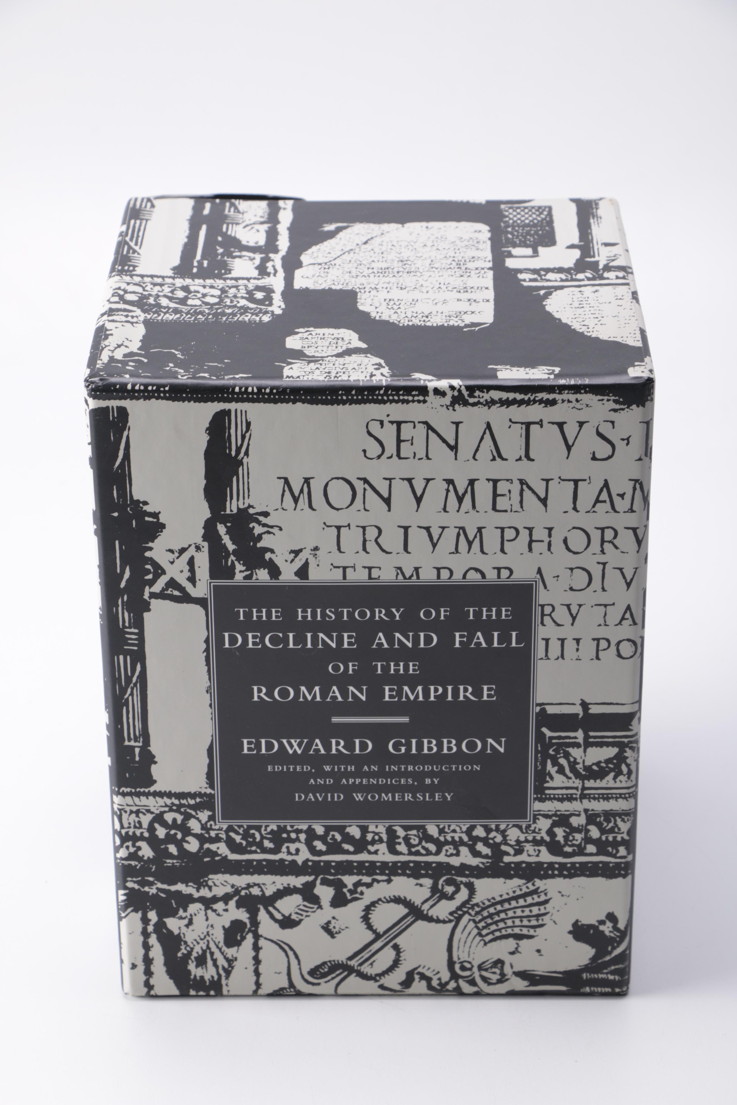Three-Volume "The History of the Decline and Fall of the Roman Empire" by Edward Gibbon