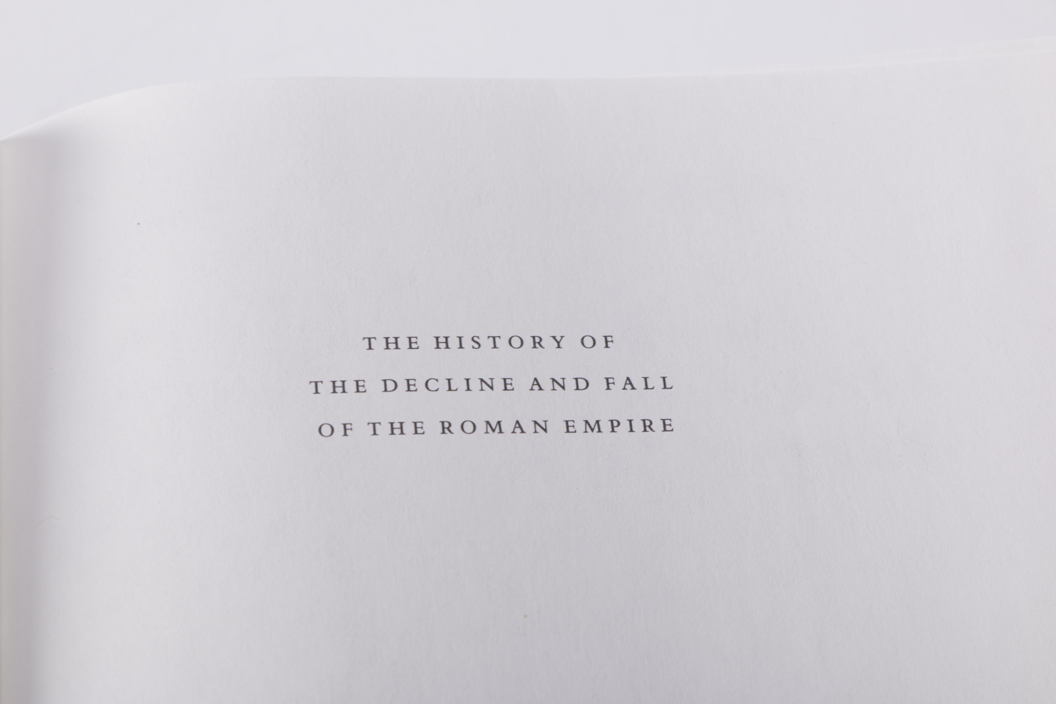 Three-Volume "The History of the Decline and Fall of the Roman Empire" by Edward Gibbon