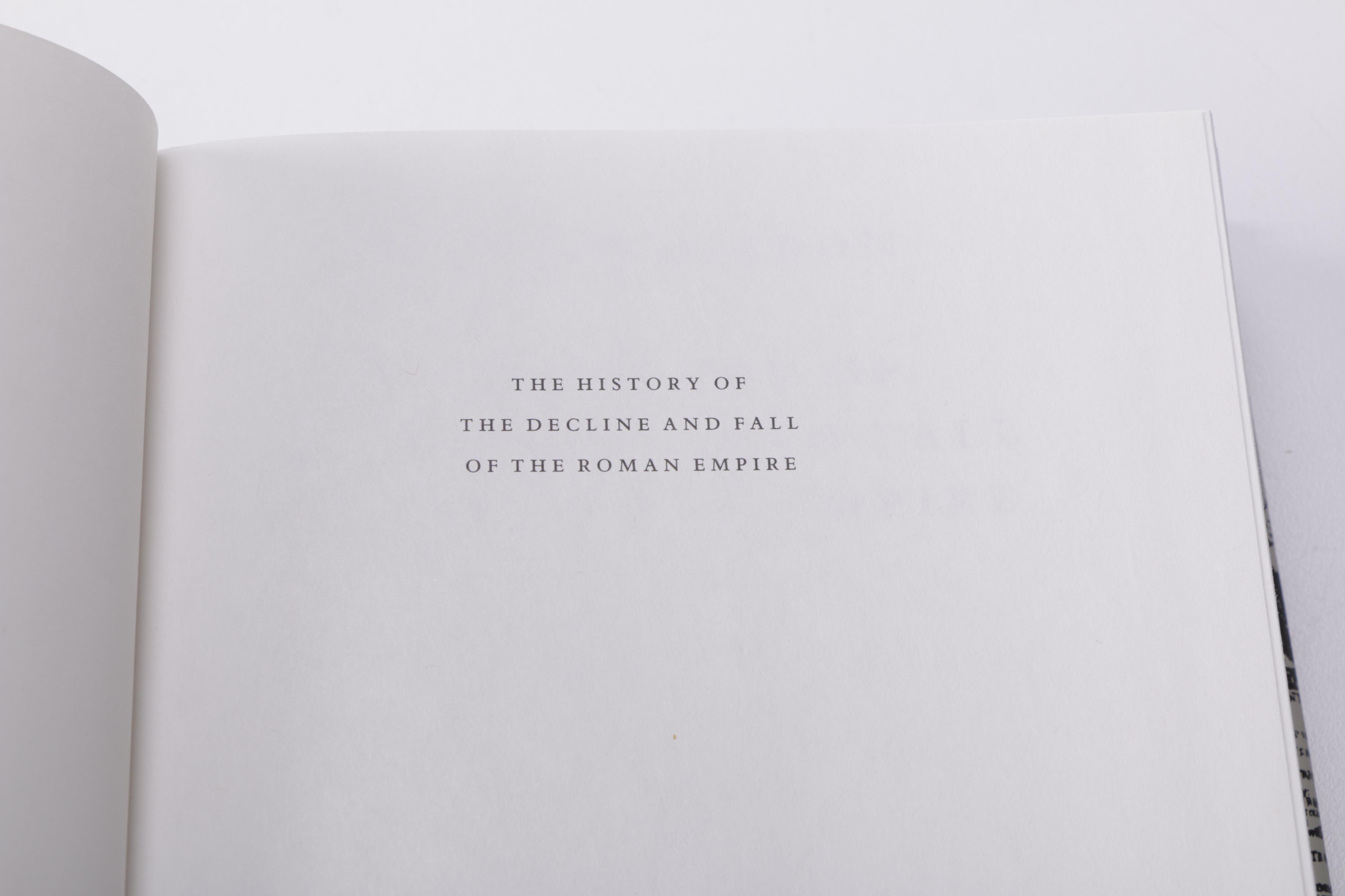 Three-Volume "The History of the Decline and Fall of the Roman Empire" by Edward Gibbon