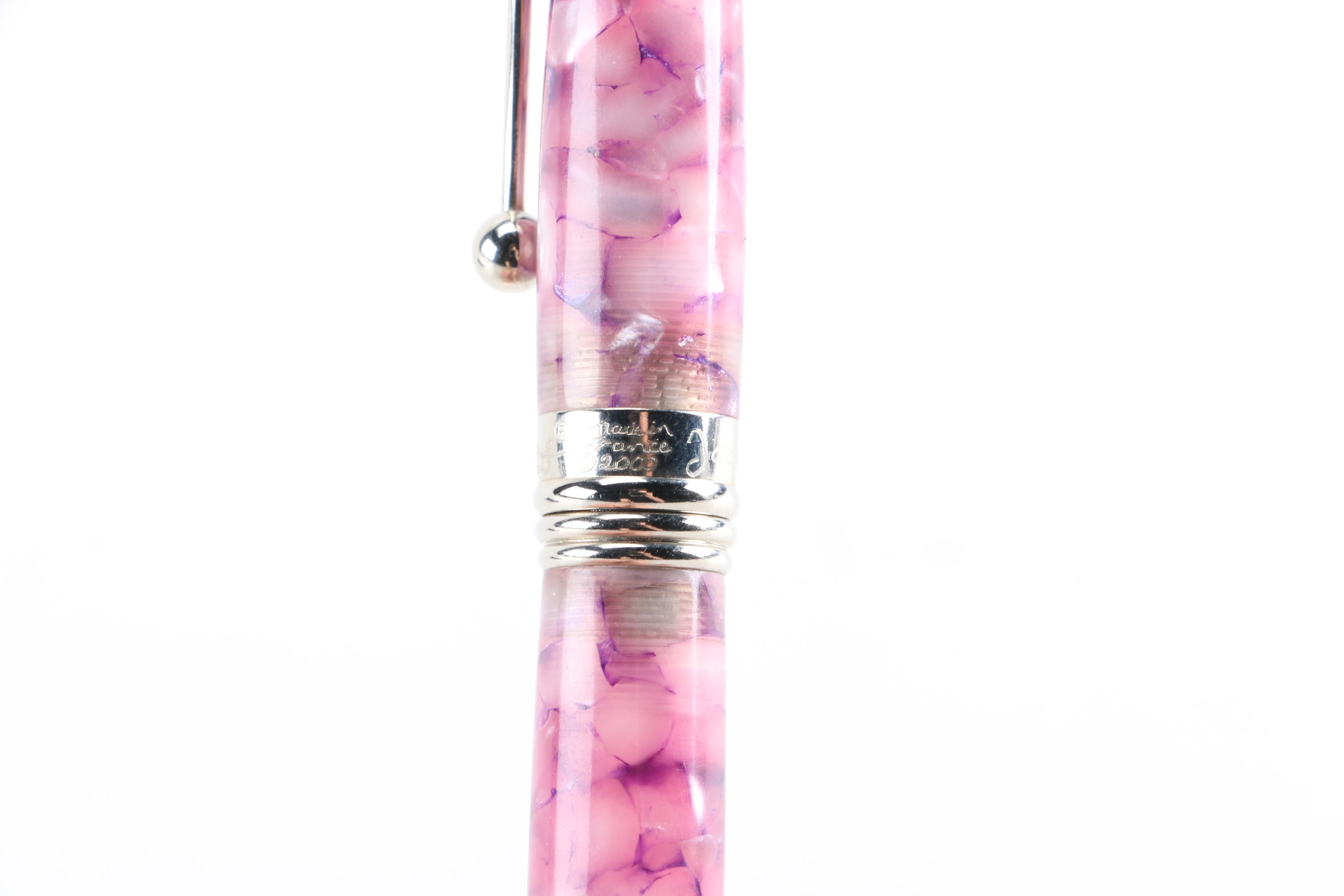 Assortment of Fountain Pens With Sterling Silver Bookmark